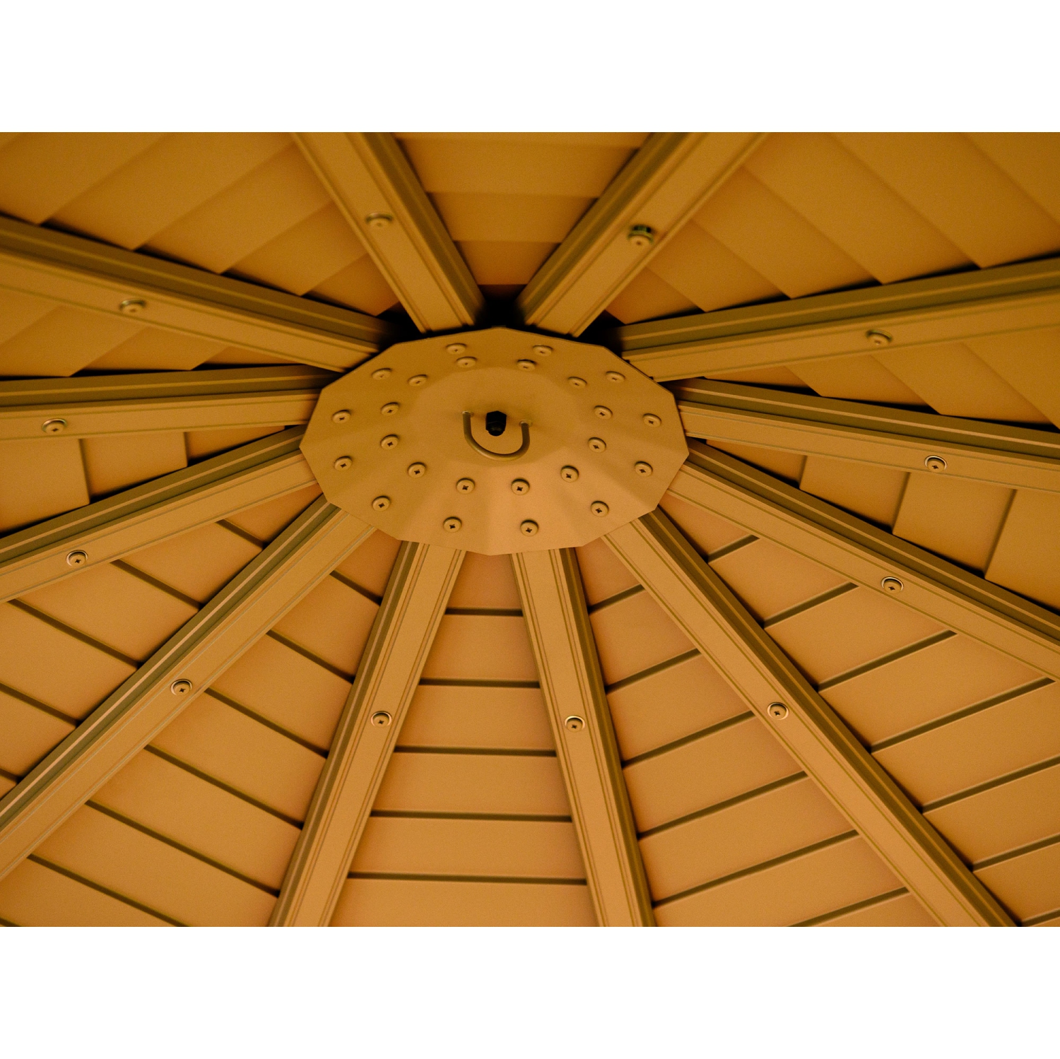 Florence Solarium with Metal Roof 12 Ft. x 15 Ft. Sand