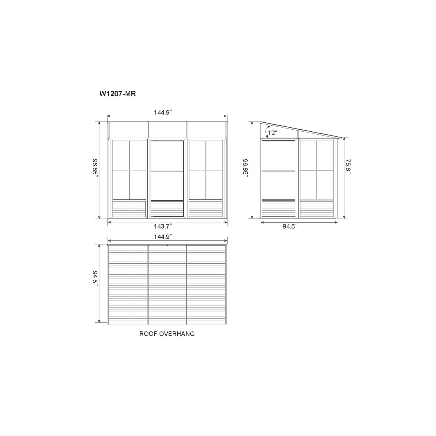 Florence Add-A-Room avec toit en métal, 8 pi X 12 pi Dans le sable