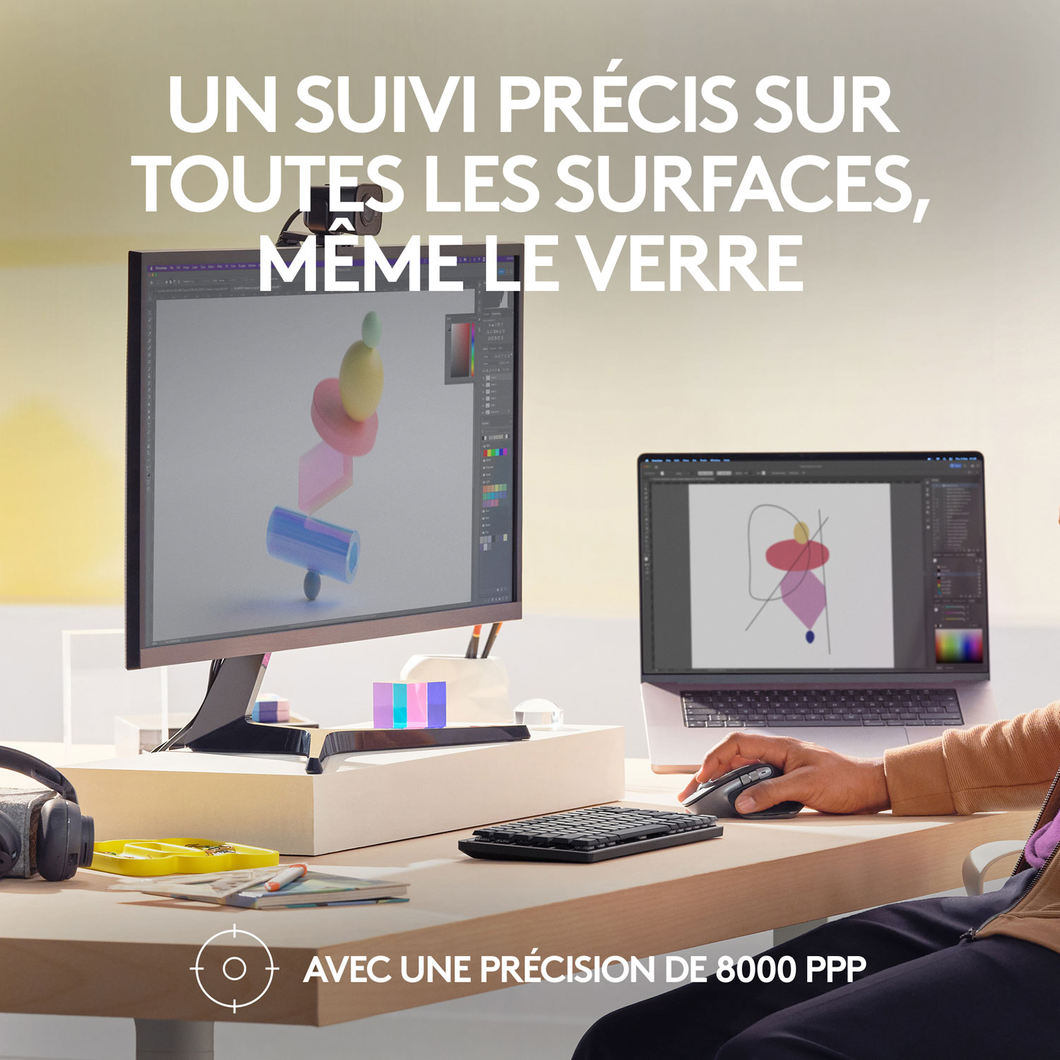 Souris Bluetooth optique MX Master 3S de Logitech pour Mac - Gris cosmique