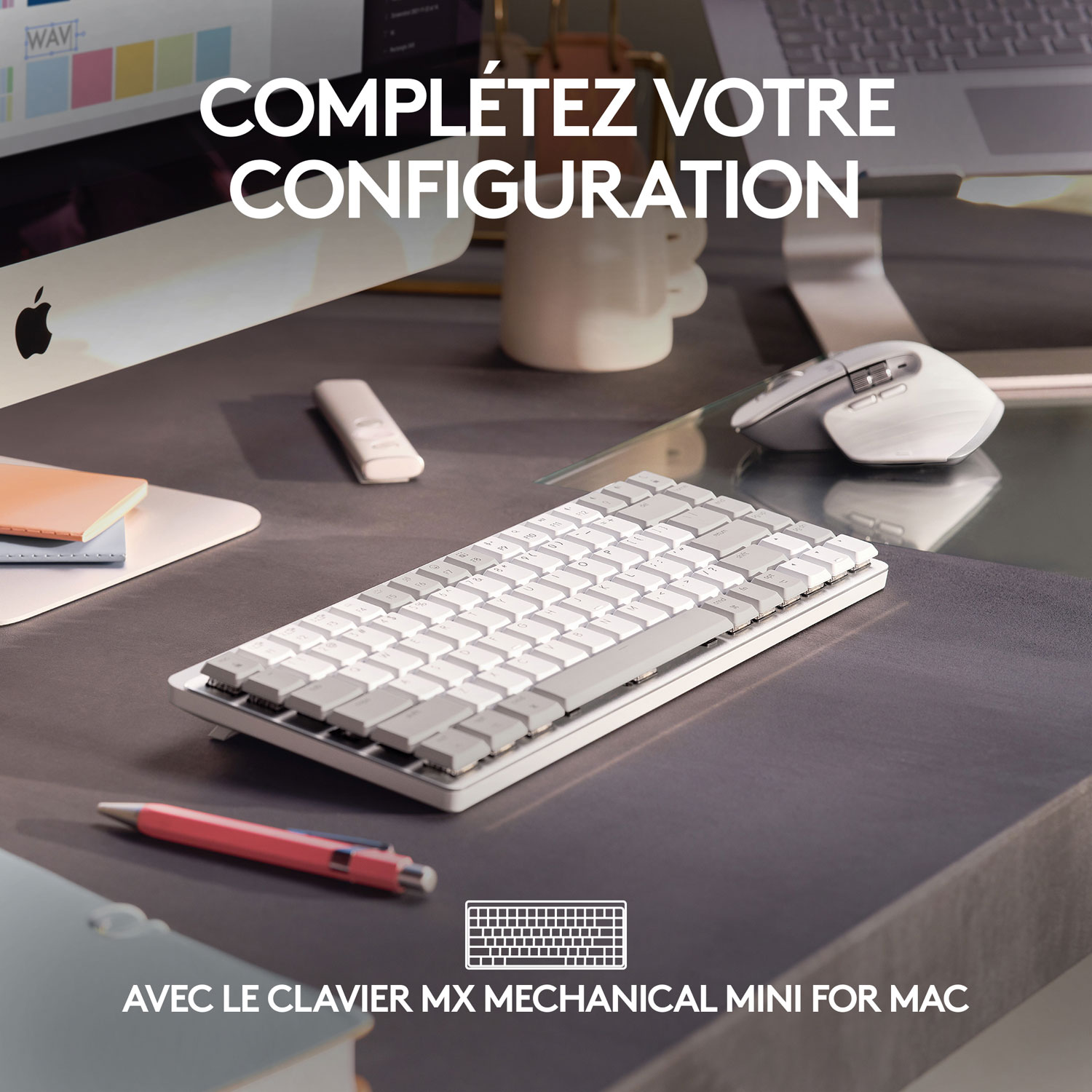 Logitech MX Master 3S Bluetooth Optical Mouse for Mac - Pale Grey