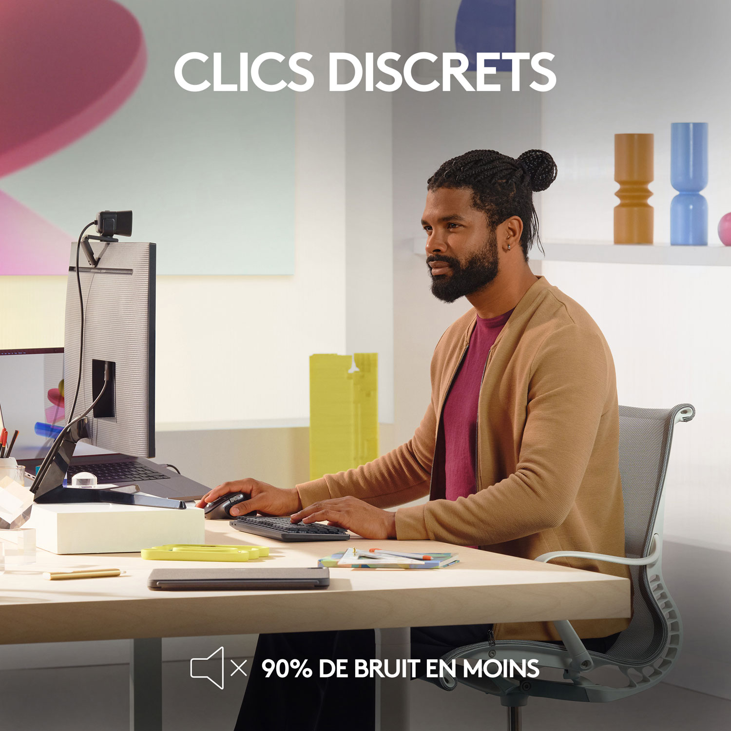 Logitech MX Master 3S Bluetooth Optical Mouse for Mac - Pale Grey