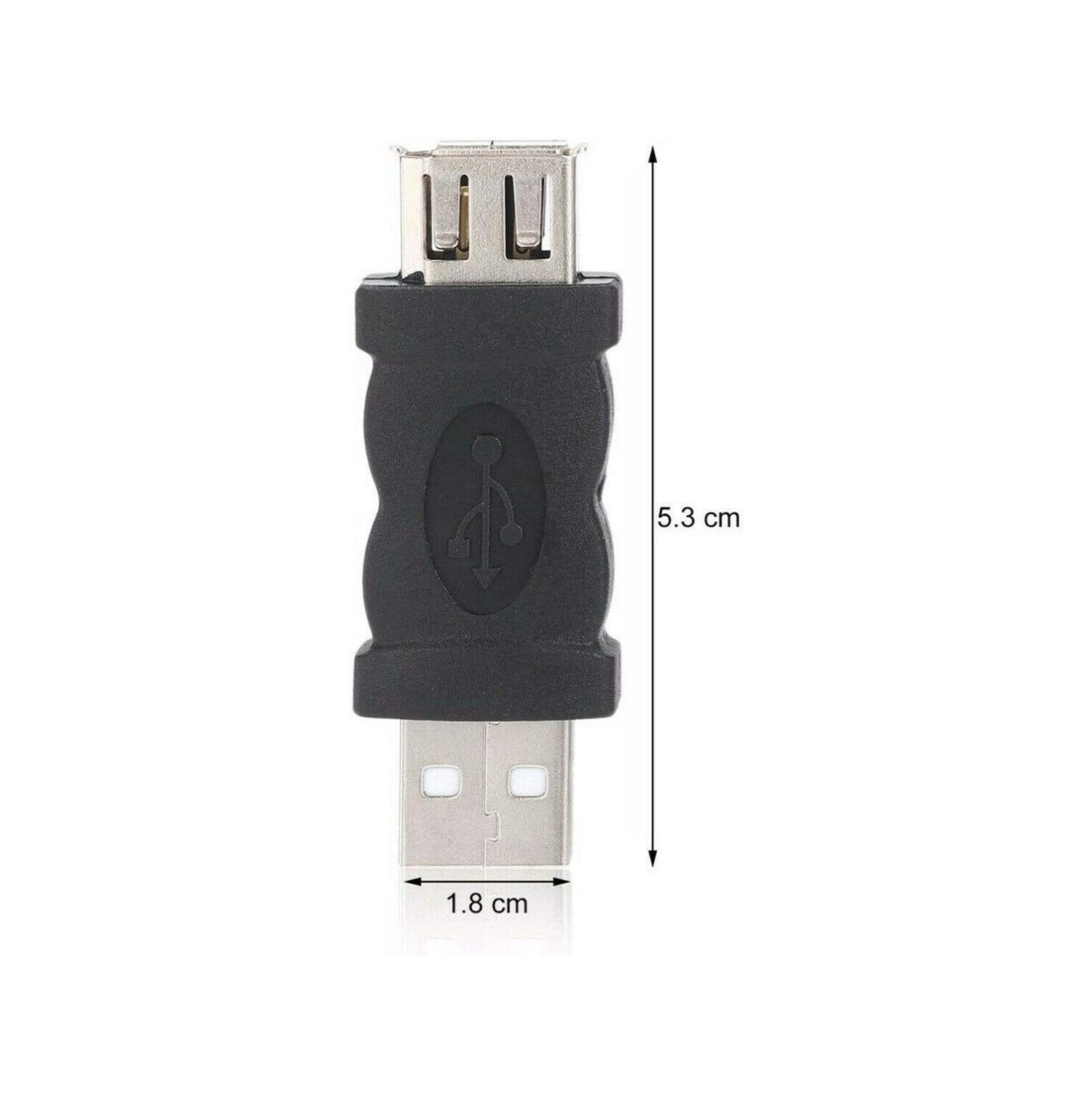 Adaptateurs FireWire, FireWire IEEE 1394 6 broches F/femelle vers USB M/mâle 1.1/2.0 connecteur de convertisseur d’adaptateur pour téléphone caméra