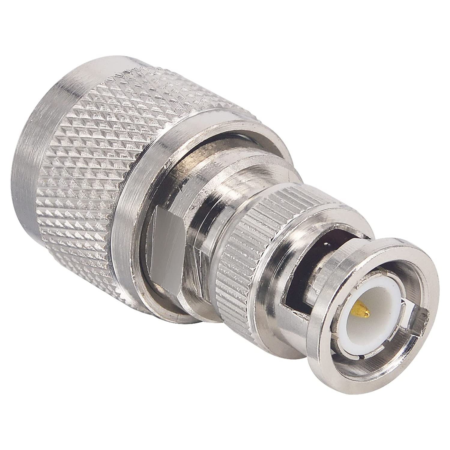 2pcs BNC to UHF RF Coaxial Adapter BNC Male to UHF Male PL259 Connector UHF PL-259 SO-239 to BNC Converter for Radios/Antennas/Scanners/HF
