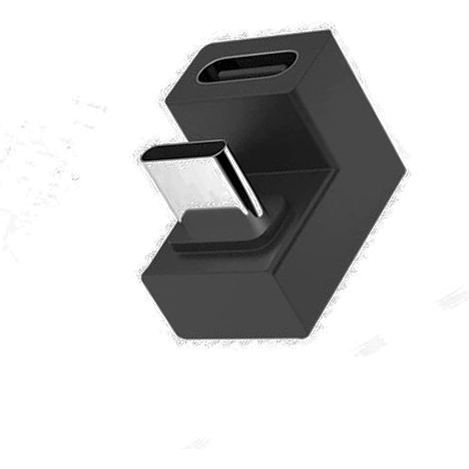 USB C U-Shape Adapter 180 Degree USB 3.1 Type C Male to Female U-Shape Charging Connector Adapter 4K60Hz 10Gbps for Laptop,Tablet,USB-C Phone