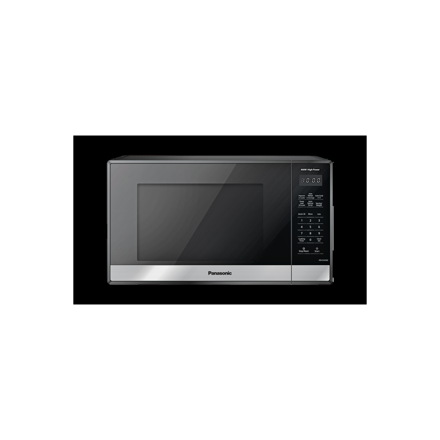 Panasonic 0.9 cu. ft. Compact Countertop Microwave - Black & Stainless Steel (NN-SB438)