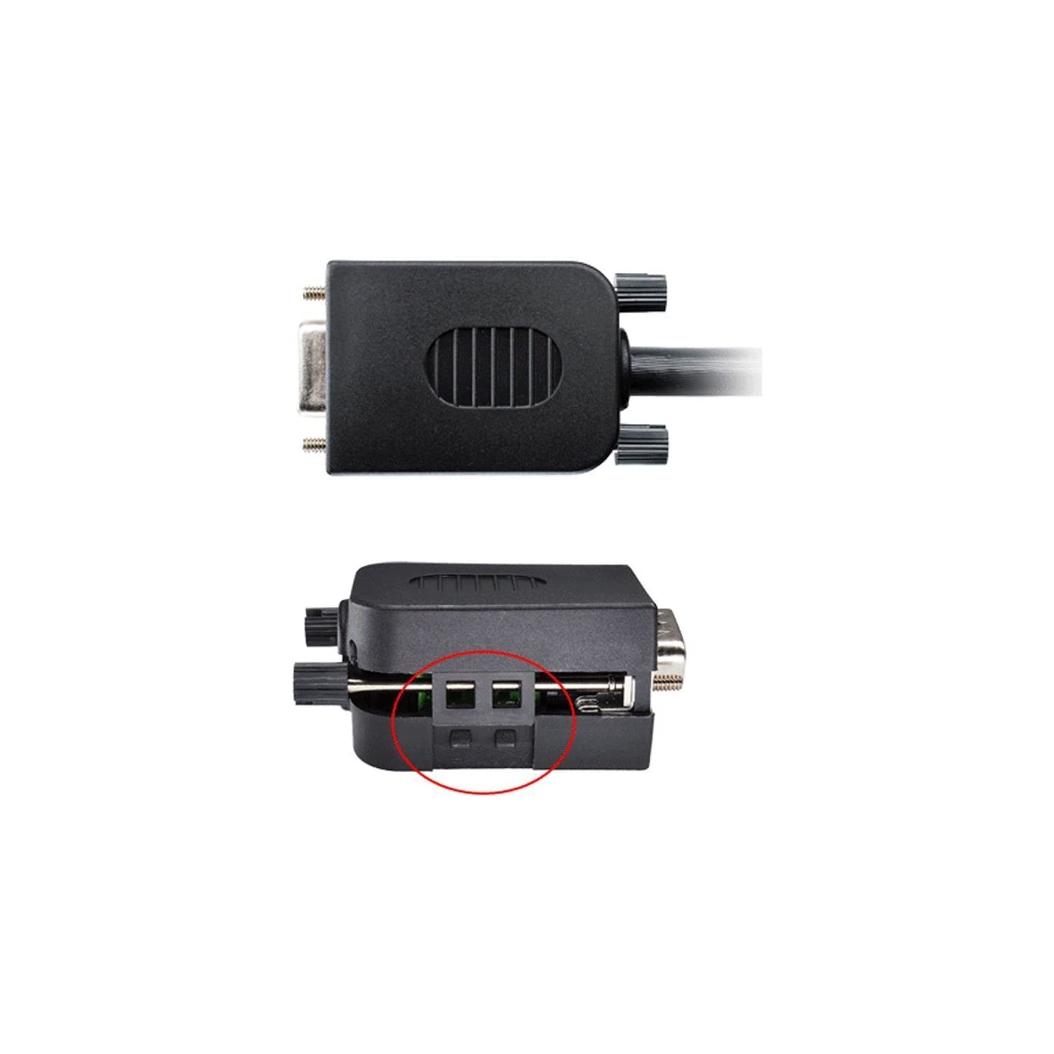 DB9 Breakout Connector to Wiring Terminal RS232 D-SUB Male Serial Adapters Port Breakout Board Solder-Free Module with case