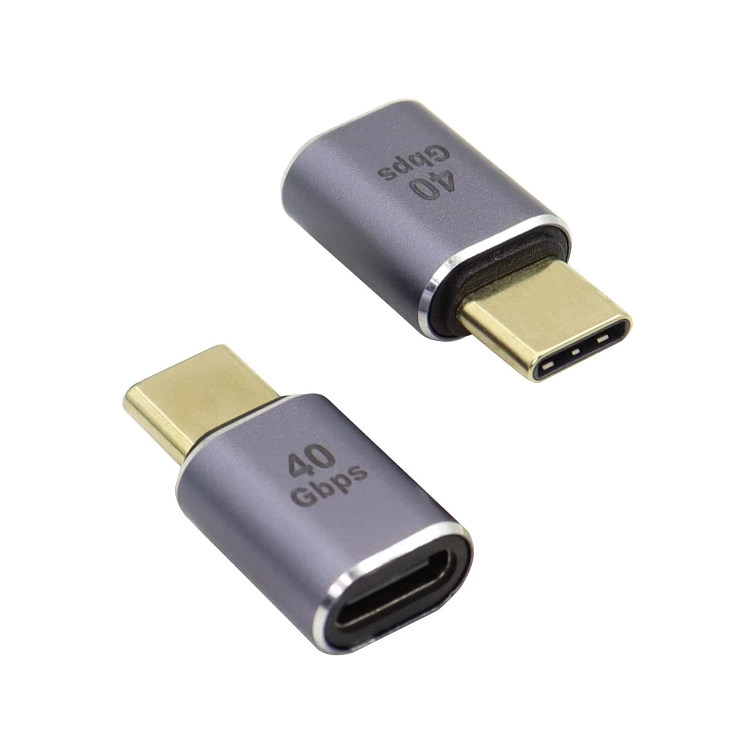 USB C Female-to-Female Coupler USB4.0 Type C Connector 40Gbps 100W Data Transfer Fast Charge Type C OTG for Laptop Tablet Phone, 2 Pieces