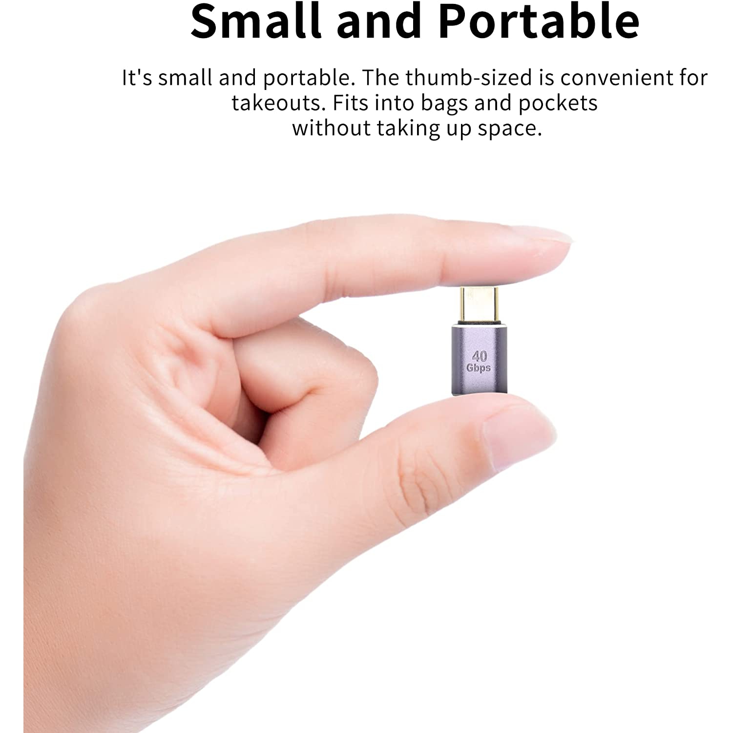 USB C Female-to-Female Coupler USB4.0 Type C Connector 40Gbps 100W Data Transfer Fast Charge Type C OTG for Laptop Tablet Phone, 2 Pieces