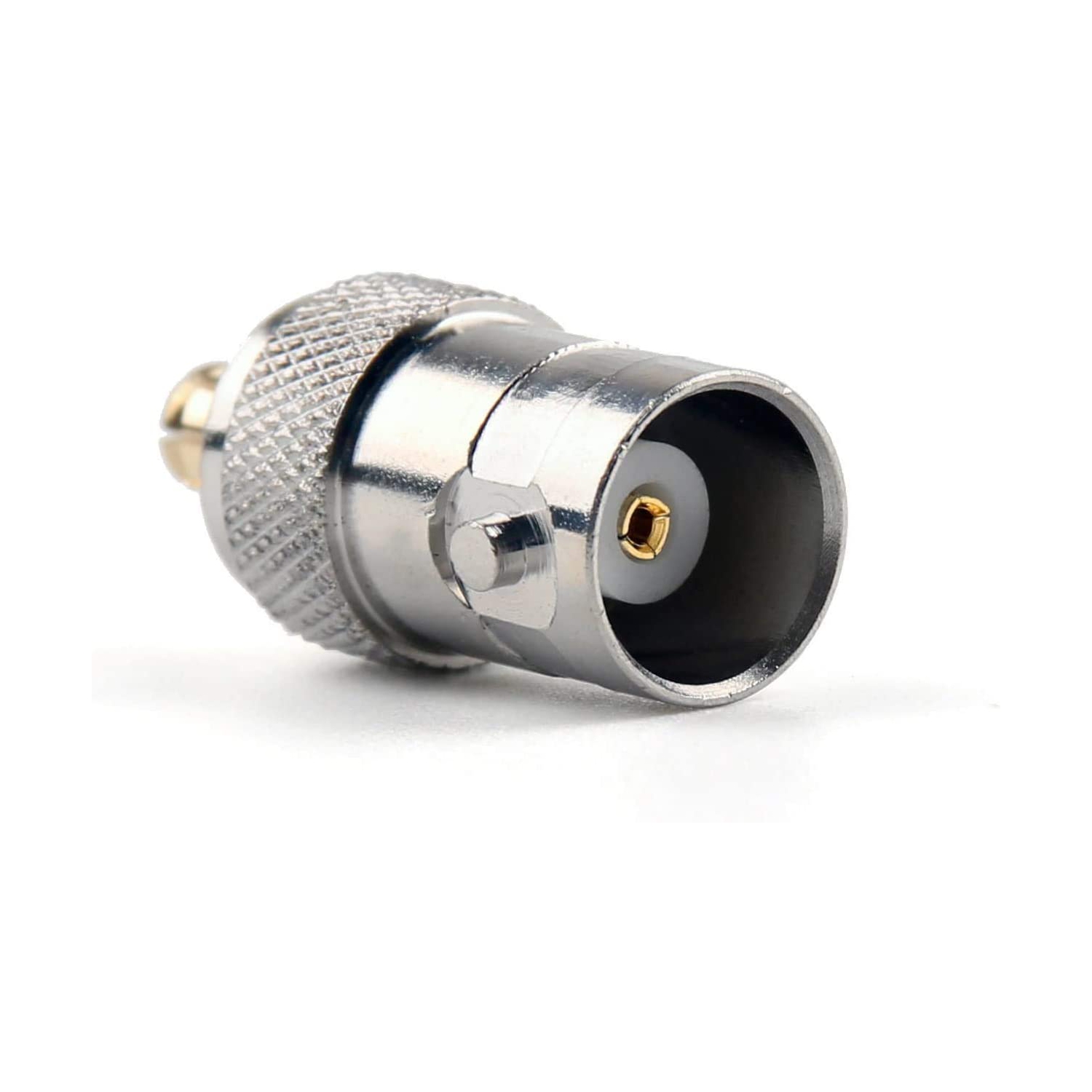 ZJSDRFM 2PCS RF coaxial Coax Adapter BNC Female to MCX Male Connector