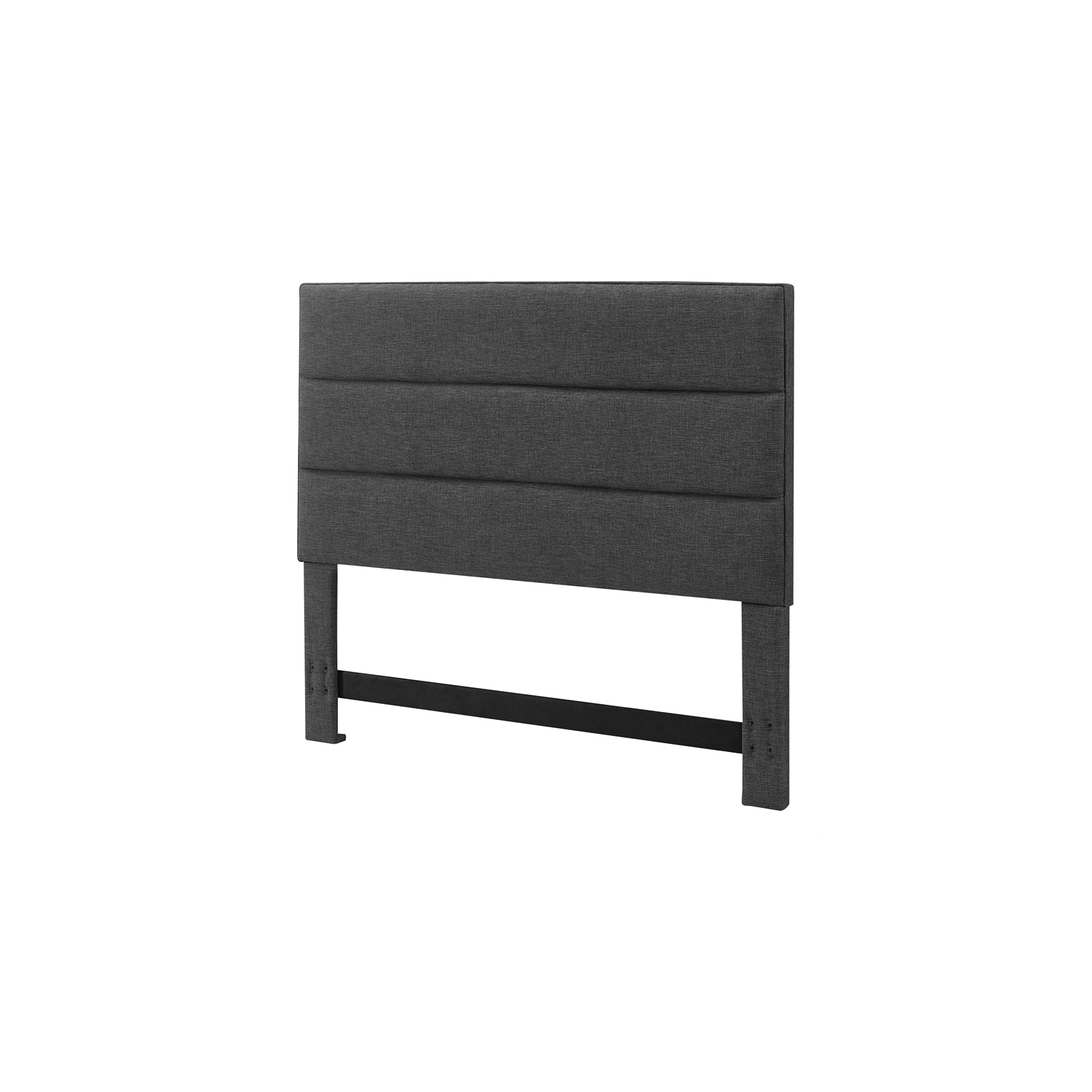Serta Palisades Queen Upholstered Headboard in Charcoal Gray