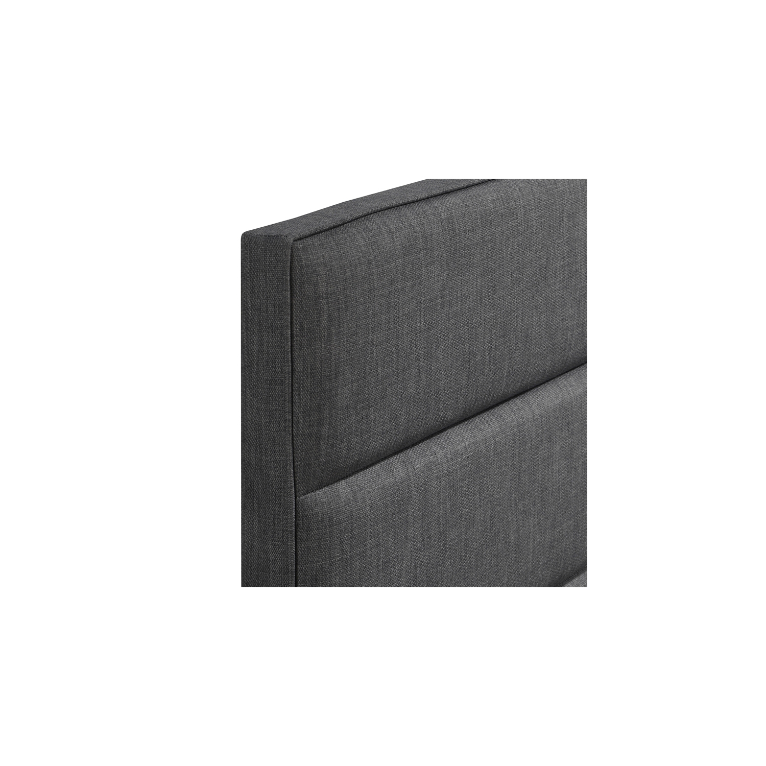 Tête de lit rembourrée Palisades de Serta pour grand lit - Gris anthracite
