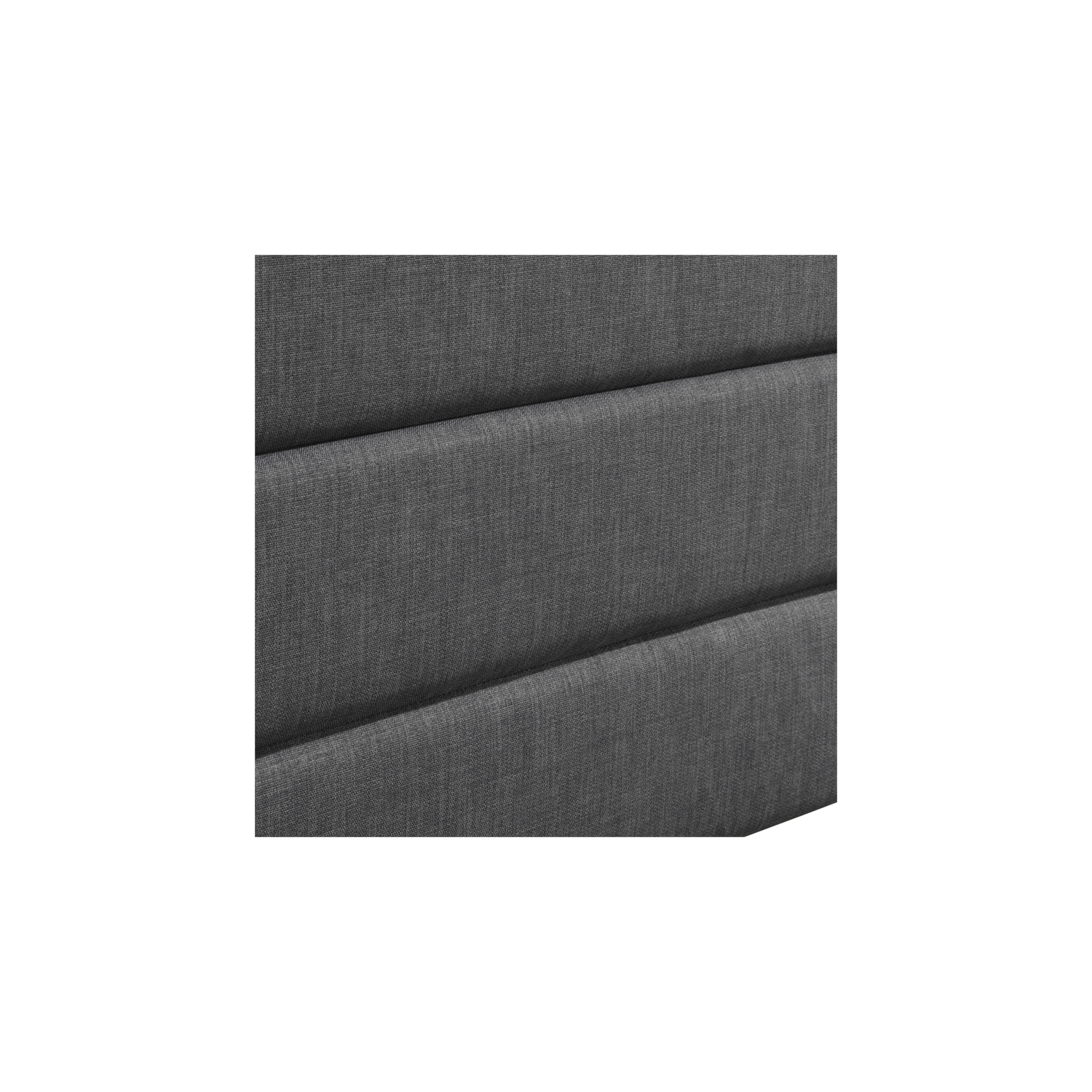 Tête de lit rembourrée Palisades de Serta pour grand lit - Gris anthracite