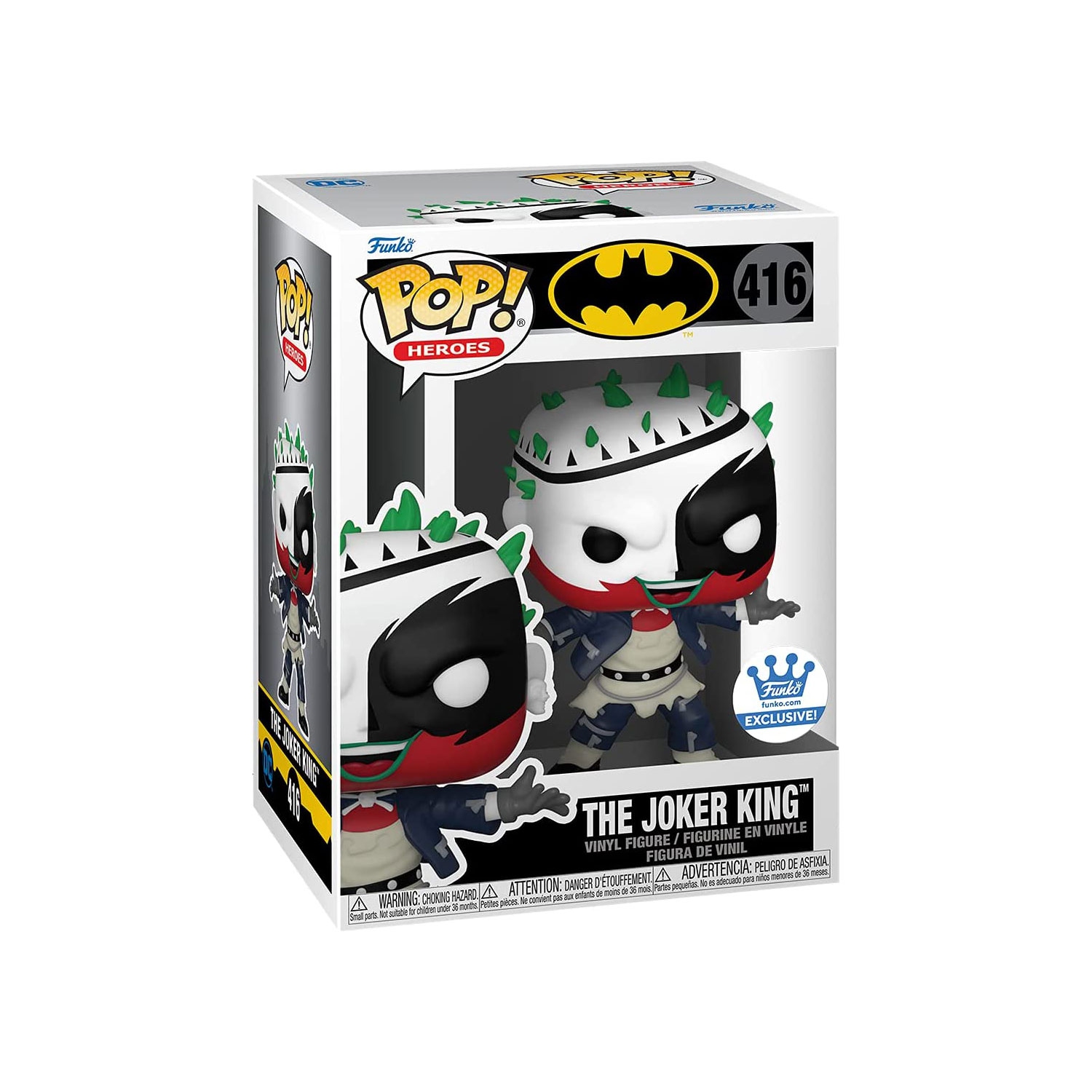 Pop DC Heroes Batman 3.75 Inch Action Figure Exclusive - The Joker King #416