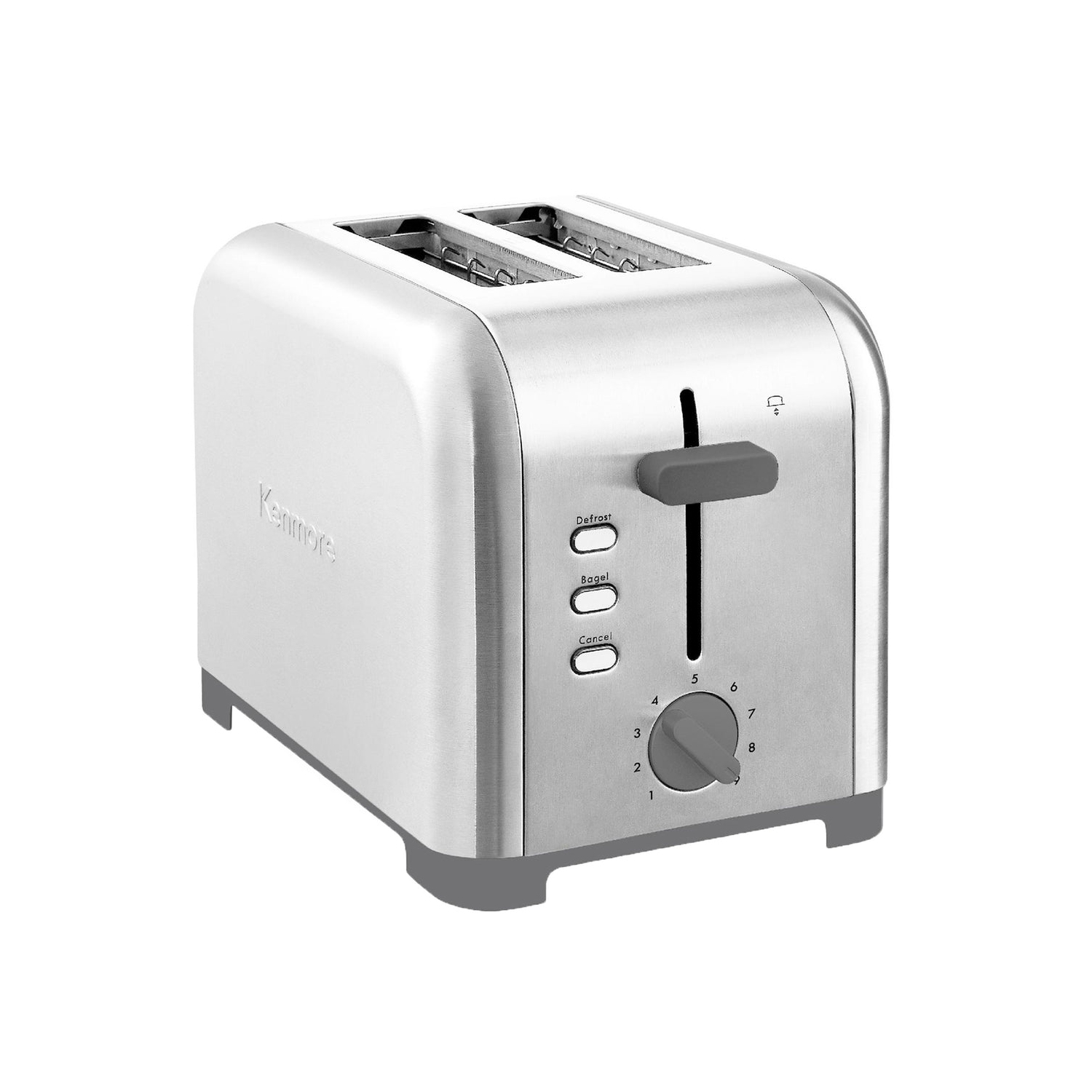 Kenmore 2-Slice Toaster, Stainless Steel, Extra Wide Slots, Bagel, Defrost, 9 Shade Settings