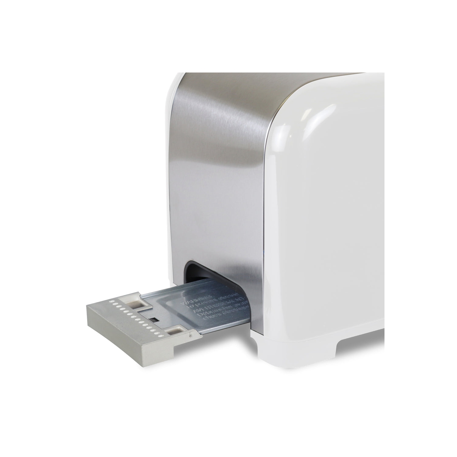 Kenmore 2-Slice Toaster, White Stainless Steel, Extra Wide Slots, Bagel, Defrost, 9 Shade Settings