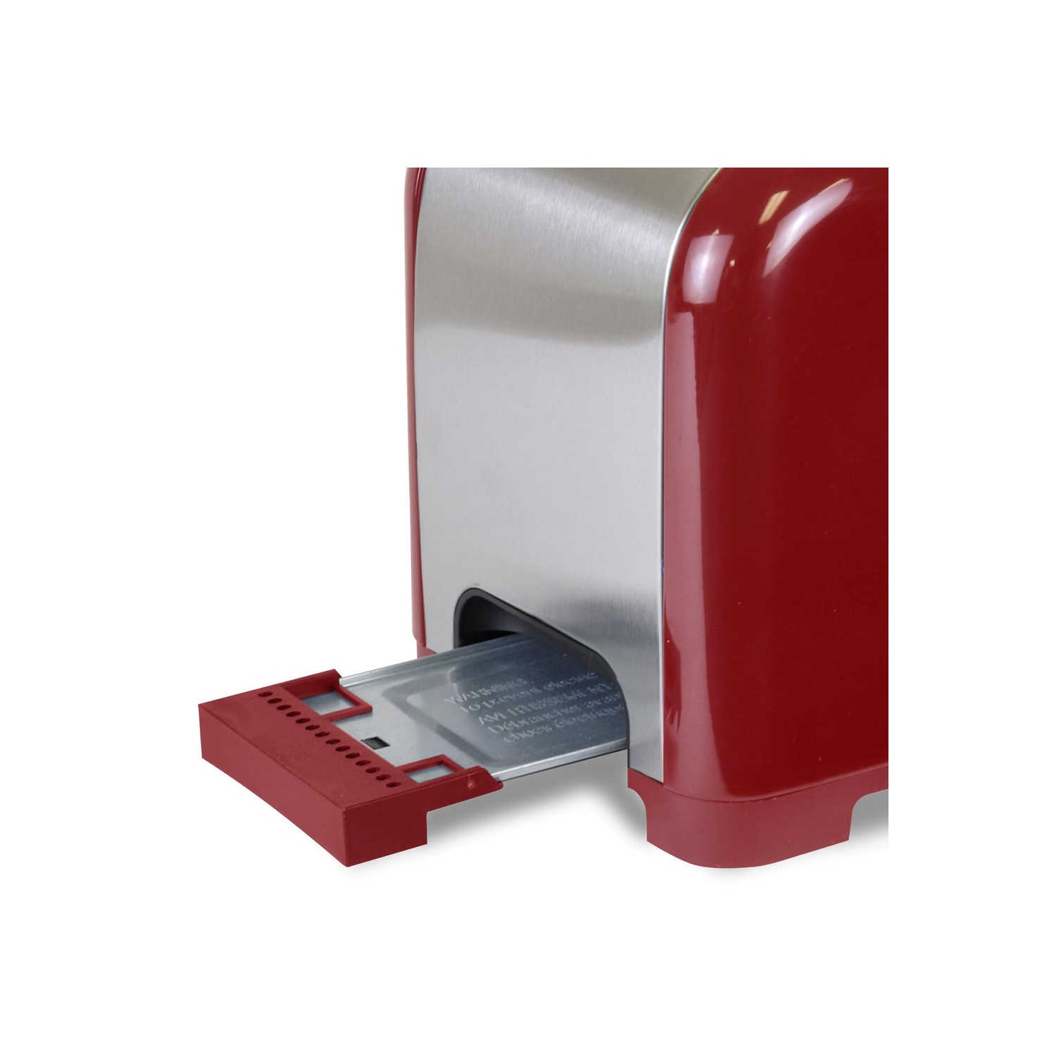 Kenmore 2-Slice Toaster, Red Stainless Steel, Extra Wide Slots, Bagel, Defrost, 9 Shade Settings