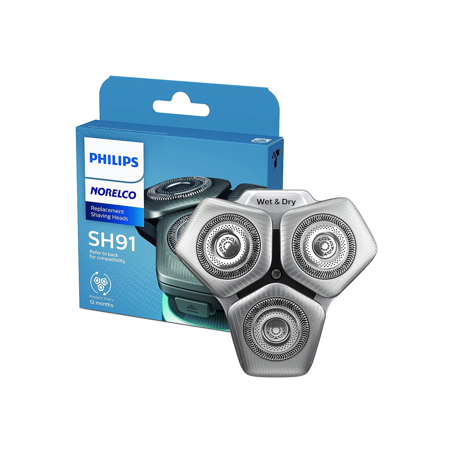 Philips Norelco Shaving Replacement Heads for Shaver Series 9000, 3 Pack