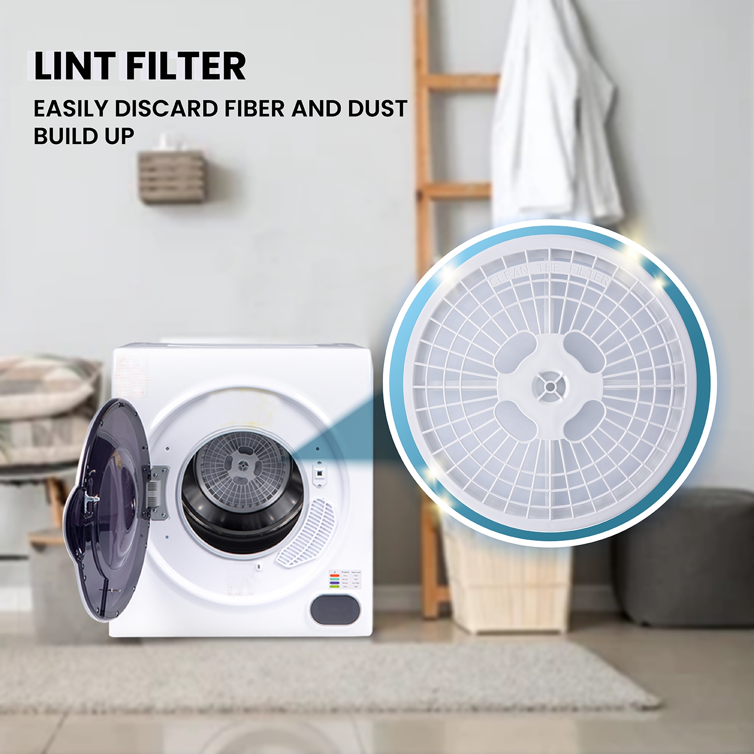 Equator Compact Vented Sensor Dryer 3.5cf/13lbs 110V Bottom control DIGITAL