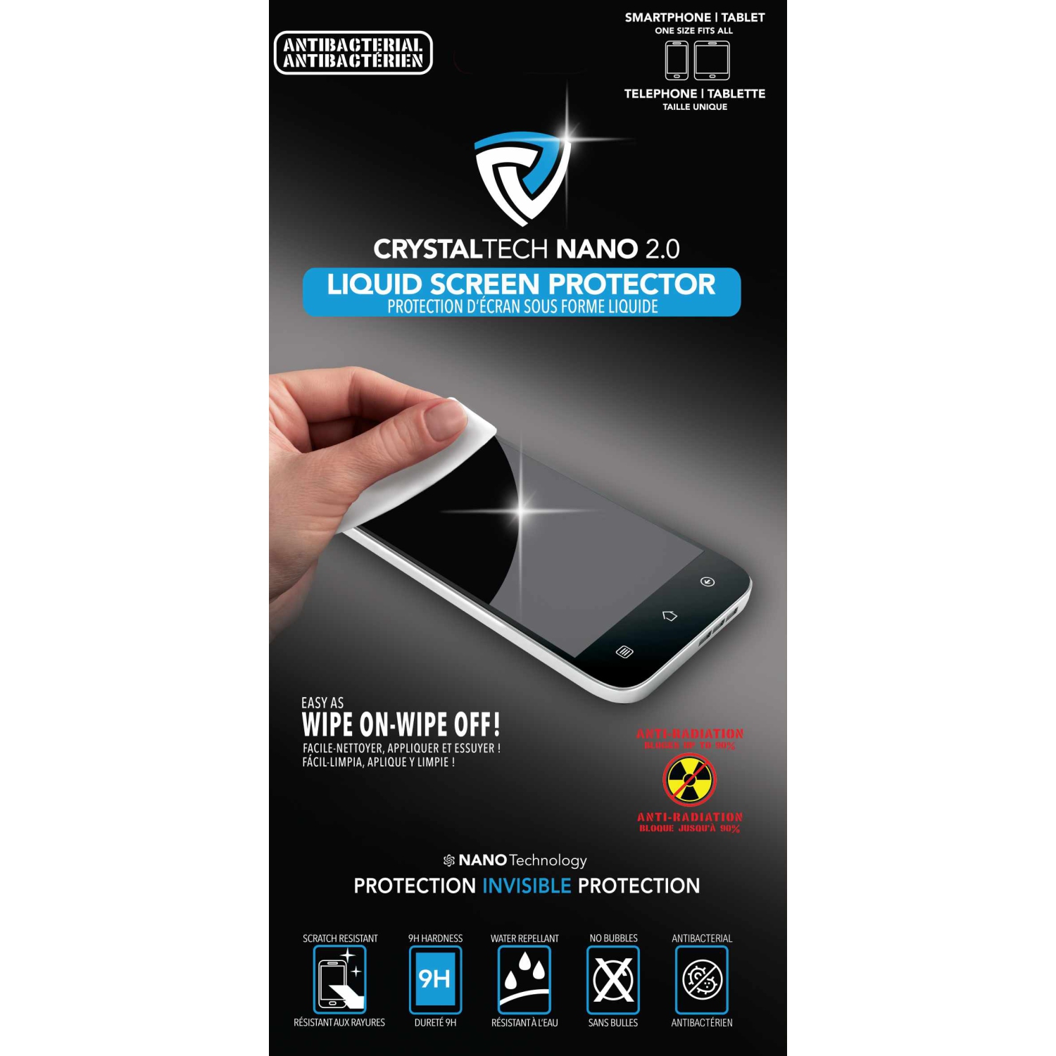 Crystaltech universal Liquid Screen Protector for Phones and Tablets