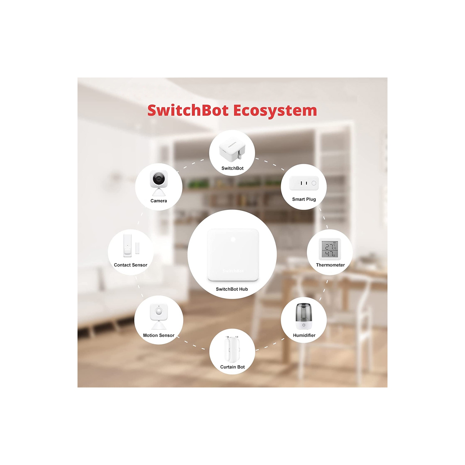 SwitchBot Hub Mini | Smart Remote - IR Blaster, Link SwitchBot to Wi-Fi, Control TV, Air Conditioner, Compatible with Alexa, Google Home, IFTTT