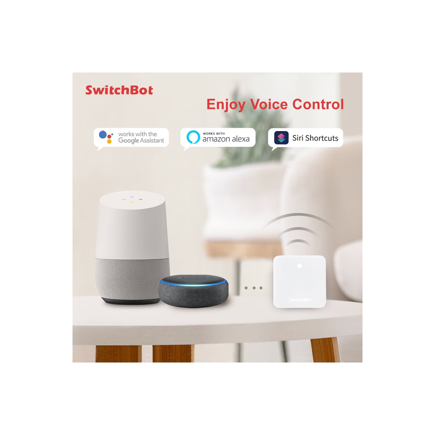 SwitchBot Hub Mini | Smart Remote - IR Blaster, Link SwitchBot to Wi-Fi, Control TV, Air Conditioner, Compatible with Alexa, Google Home, IFTTT