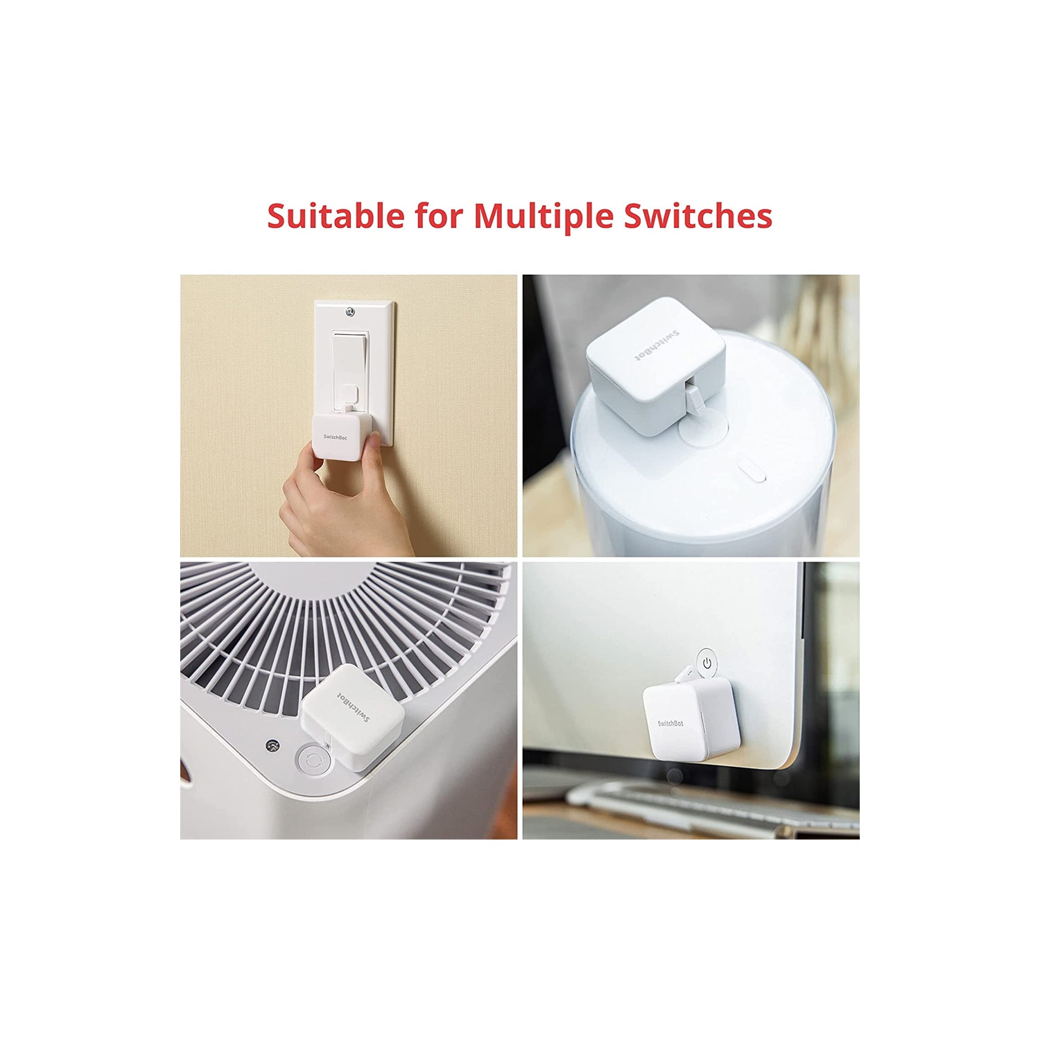 Bot SwitchBot | Bouton poussoir intelligent, Pas de câblage, application sans fil ou contrôle de la minuterie, ajoutez SwitchBot Hub Mini pour le