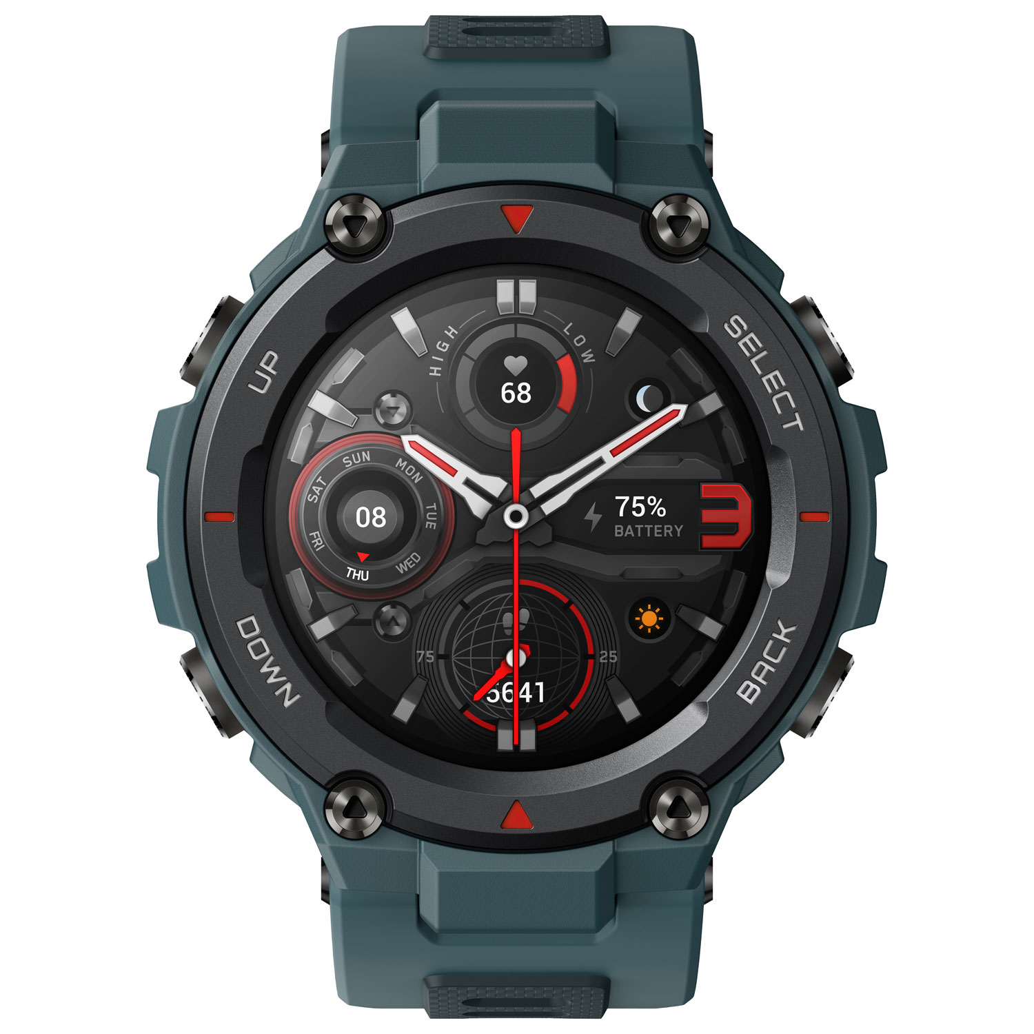 Amazfit T-Rex Pro Smartwatch with Heart Rate Monitor - Blue