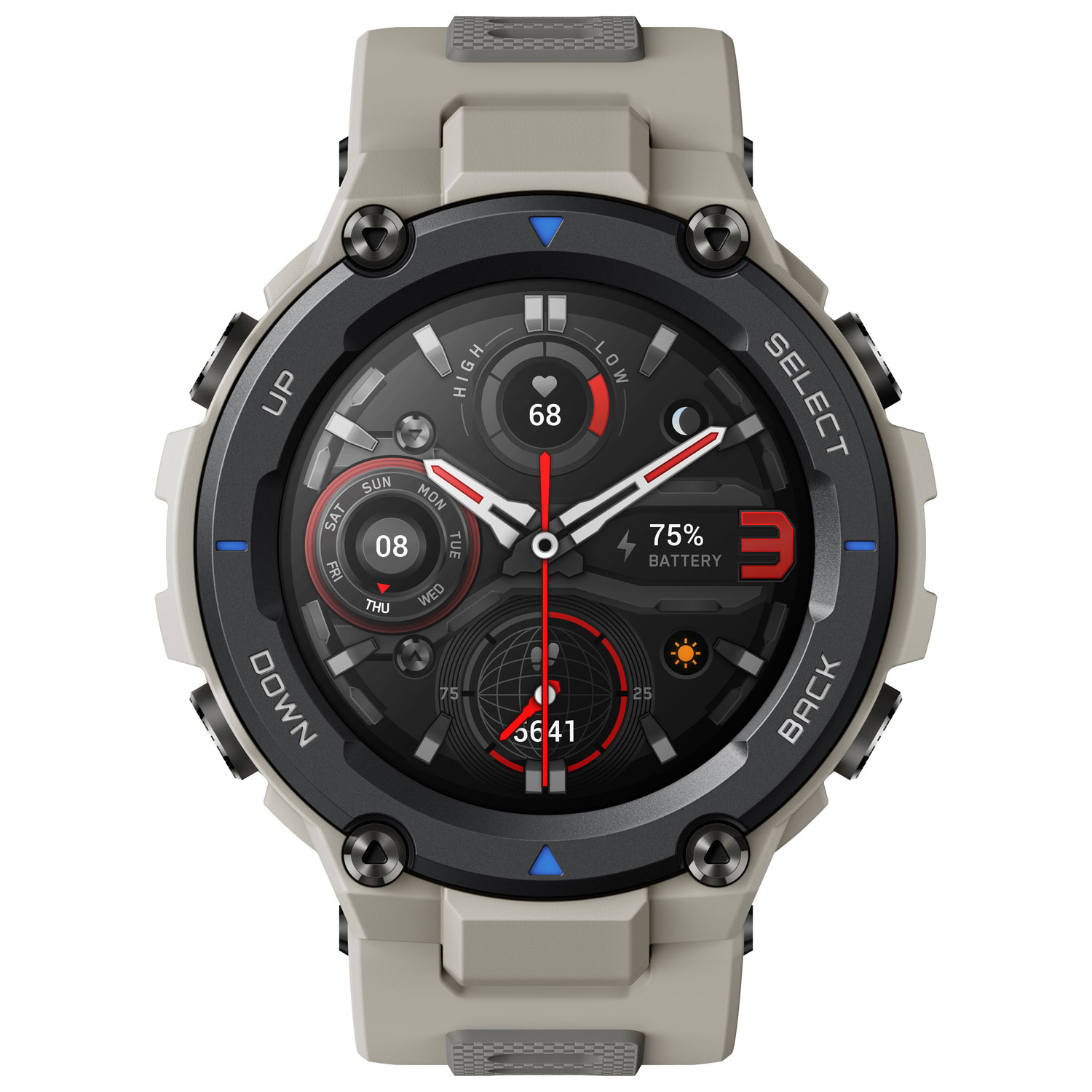Amazfit T-Rex Pro Smartwatch with Heart Rate Monitor - Grey