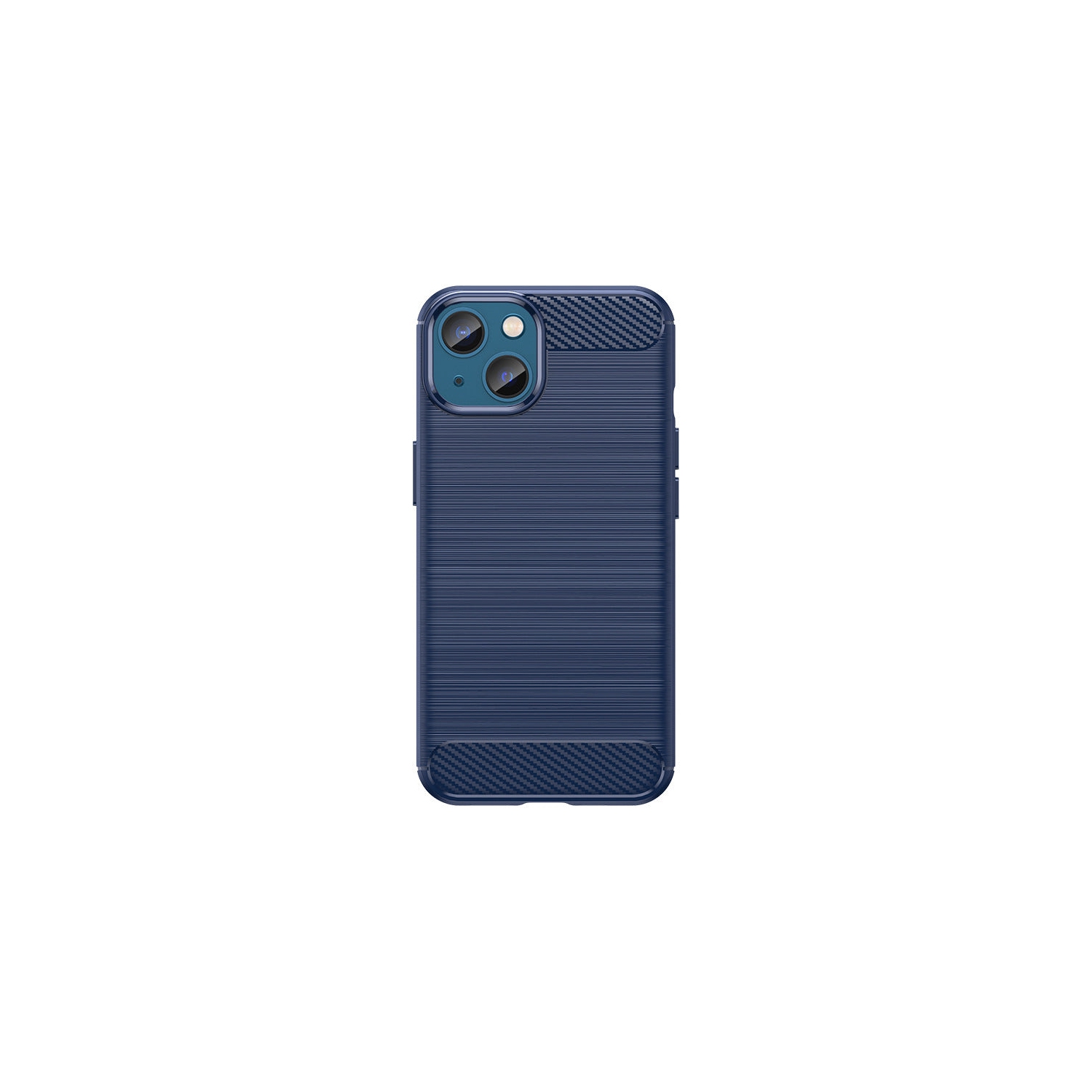 PANDACO Navy Brushed Metal Case for iPhone 14