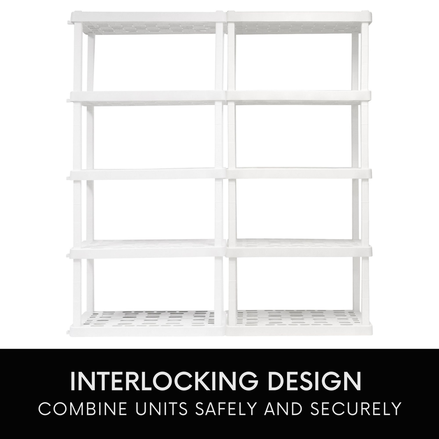 Oskar 5-Tier Storage Shelf, White