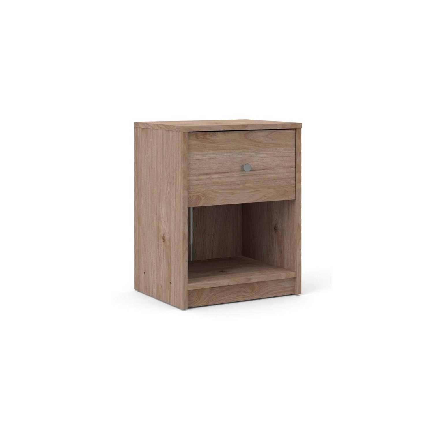 Tvilum Canada 2-Piece Furniture 1-Drawer Nightstand Set in Jackson Hickory