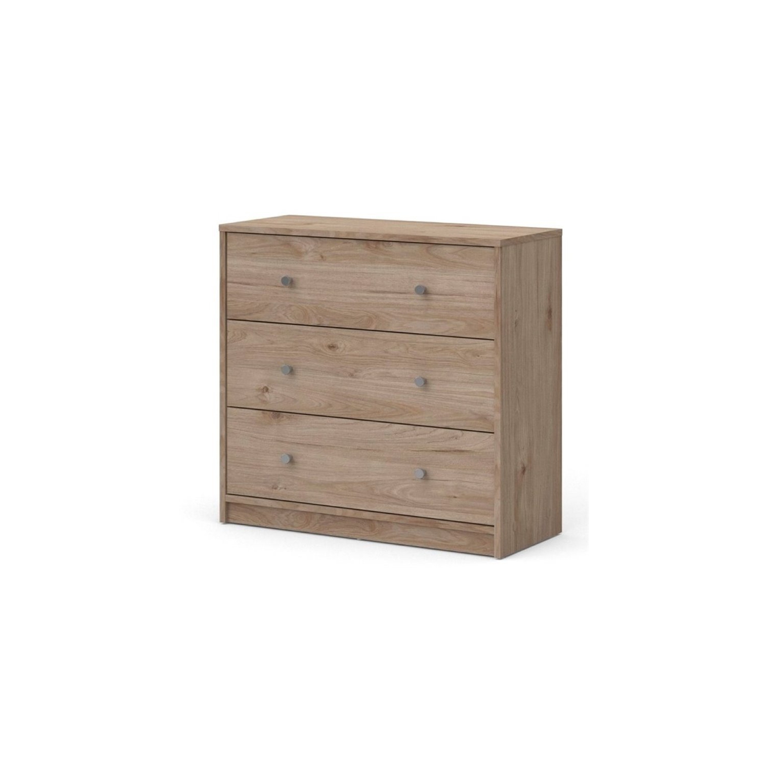 Tvilum Canada 3-Piece Set with 2 1-Drawer Nightstands and 3-Drawer Chest