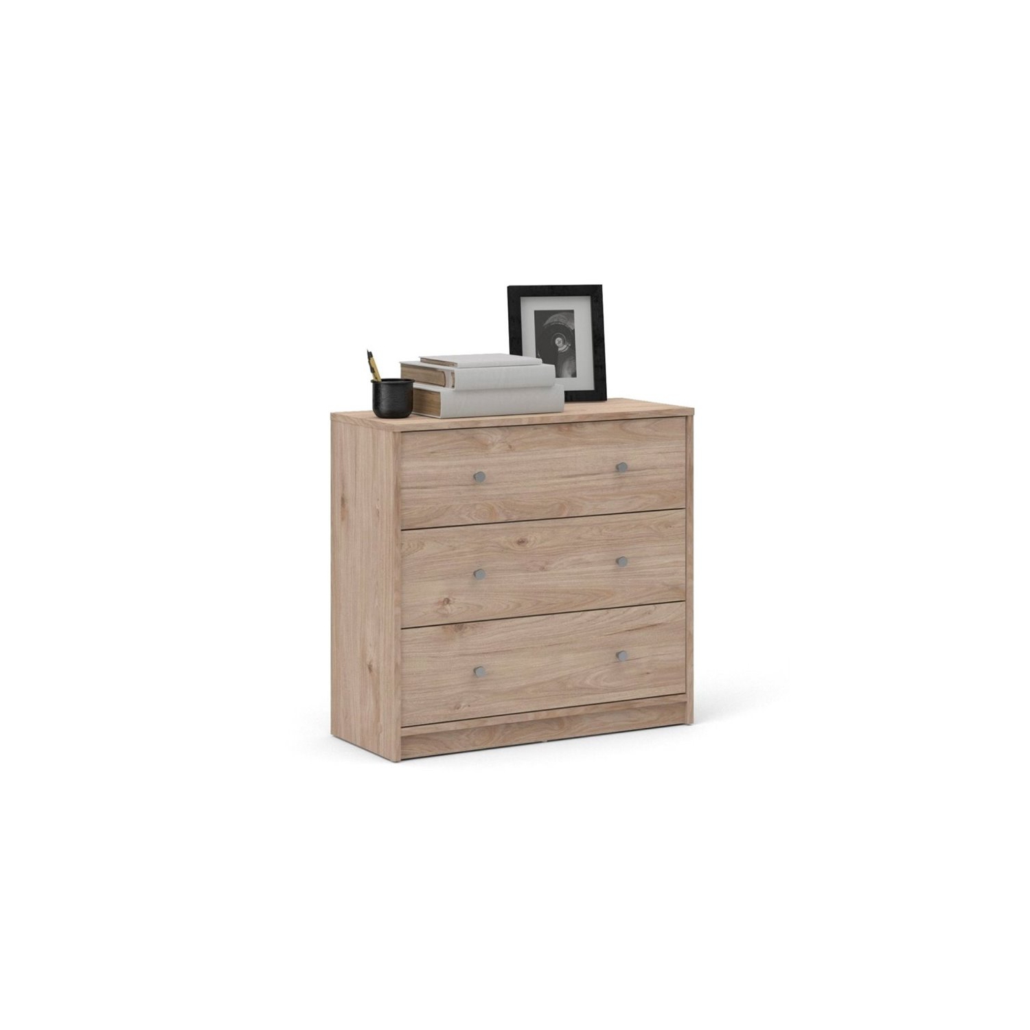 Tvilum Canada 3-Piece Set with 2 1-Drawer Nightstands and 3-Drawer Chest