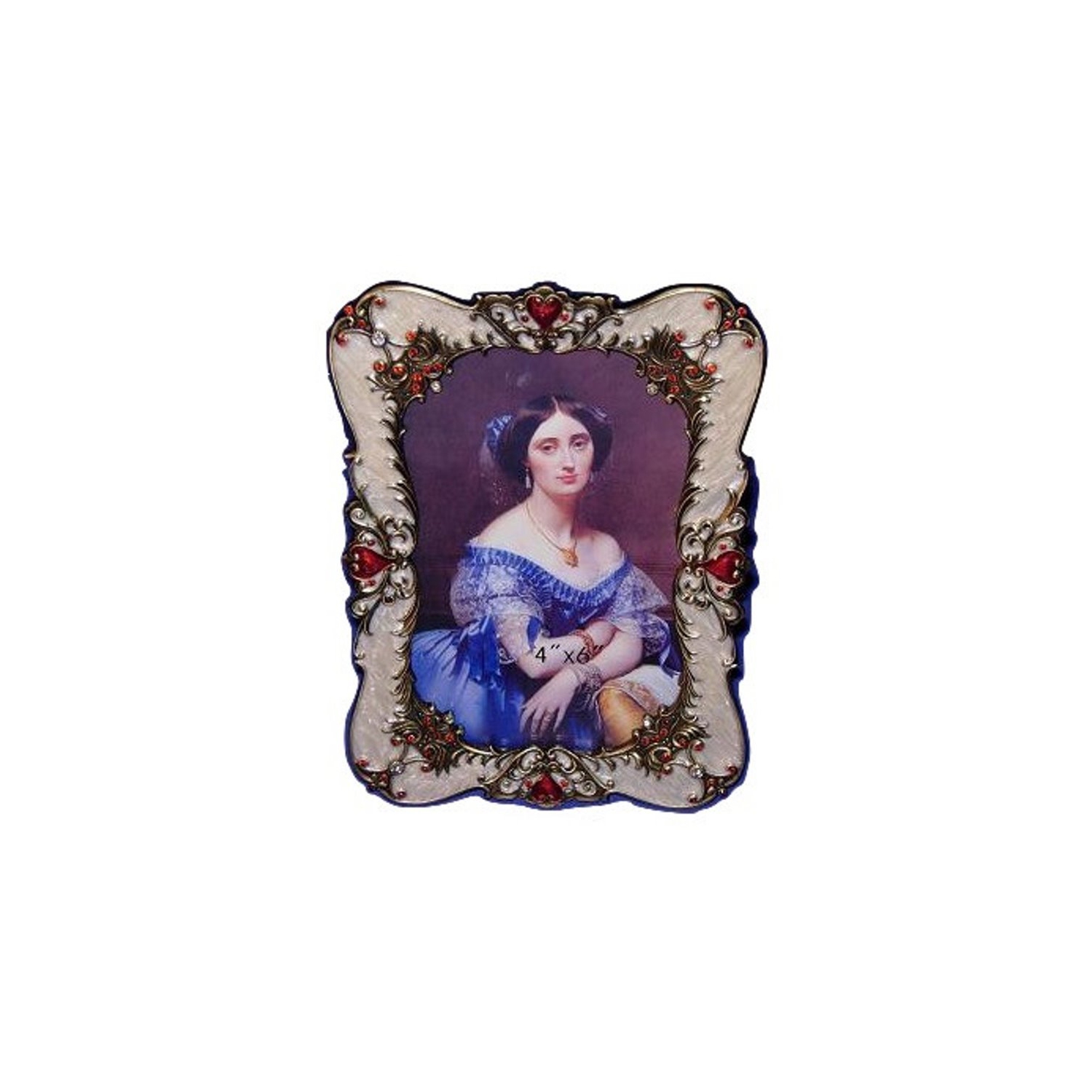 Cadre moderne en acier inoxydable multicolore de 4 x 6 po de Jiallo Dianne