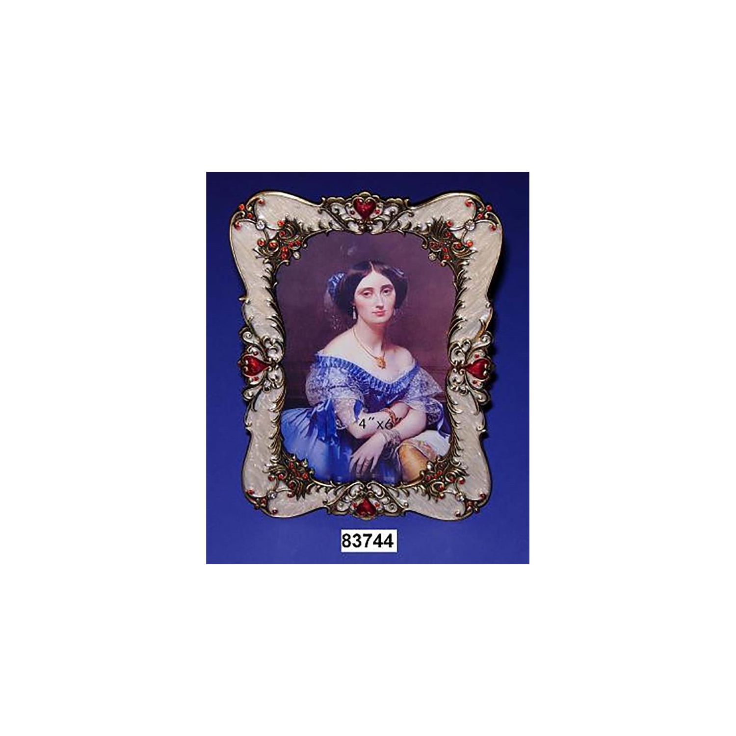 Cadre moderne en acier inoxydable multicolore de 4 x 6 po de Jiallo Dianne