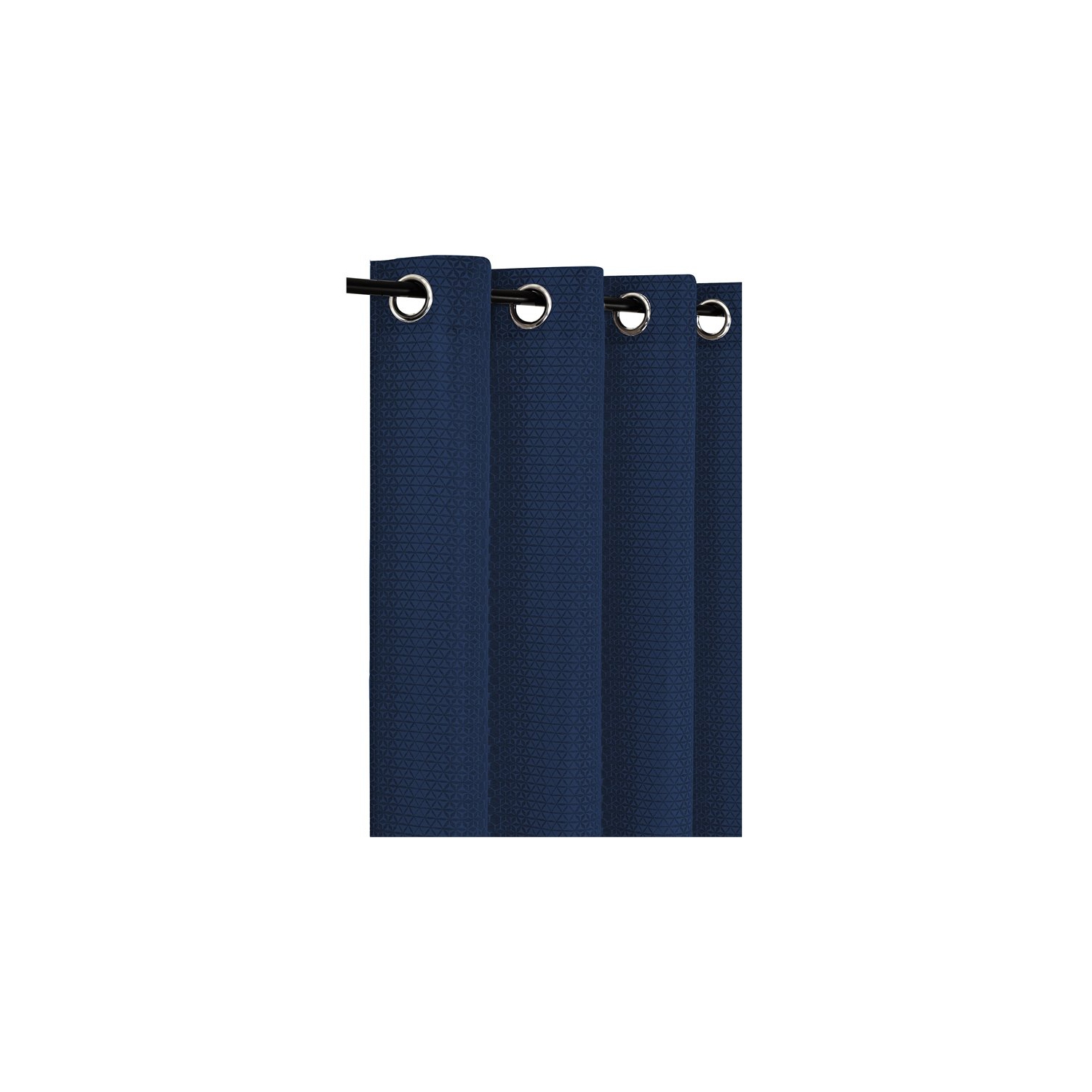 Safdie & Co. Wrinkle Free Curtain Jacquard Holli 84"L in Navy