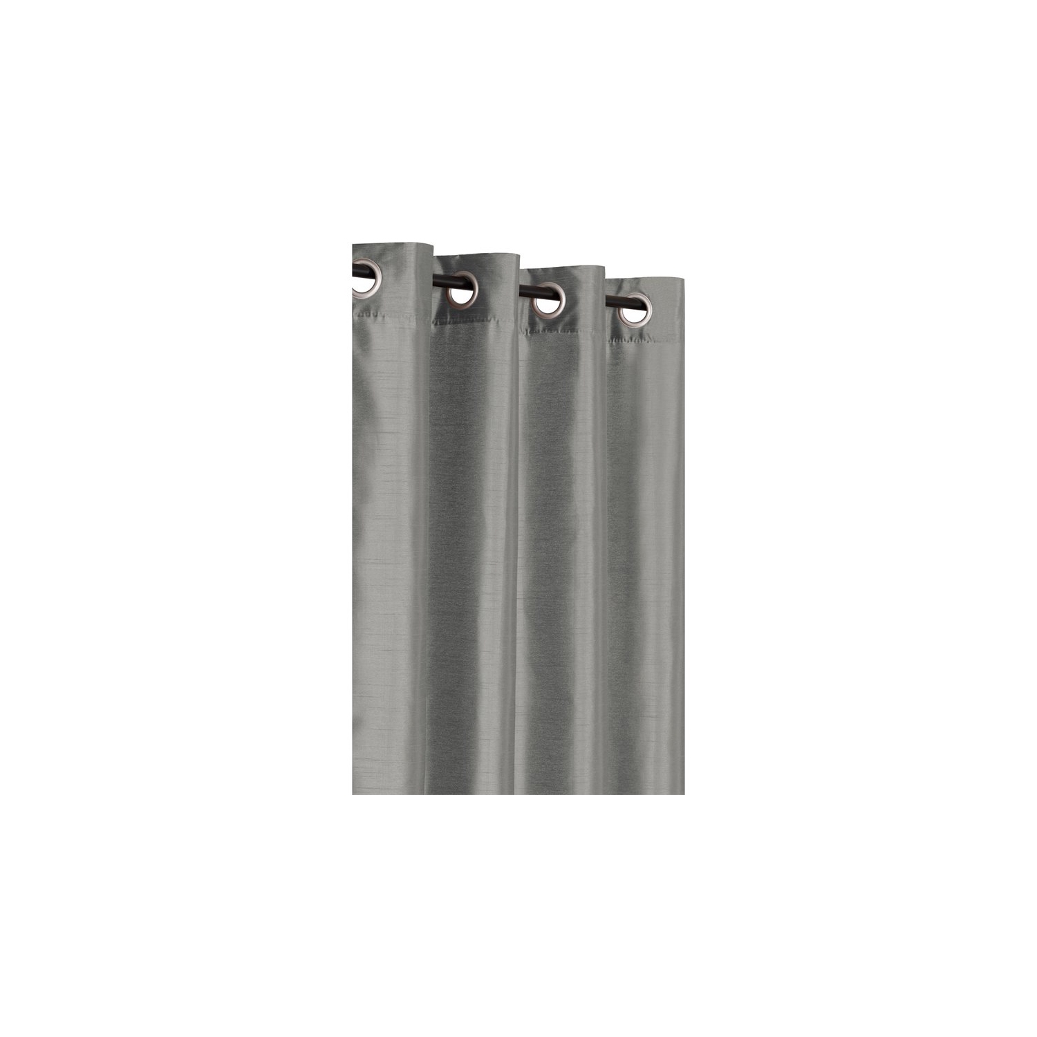 Safdie & Co., rideau sans plis, aspect soie, 86 po de long, gris ardoise