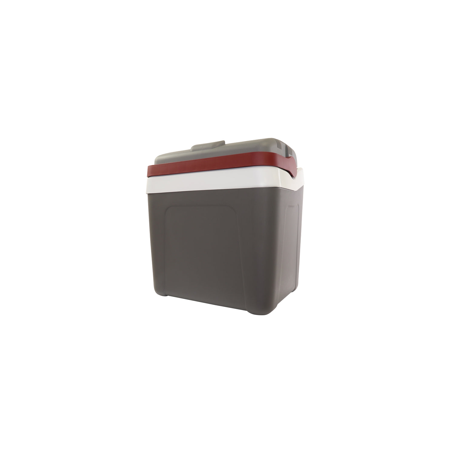 Koolatron Thermoelectric Iceless 12 Volt Cooler 26 qt, Electric Portable Car Cooler with DC Plug, Grey and White, for Travel Camping Fishing Trucking