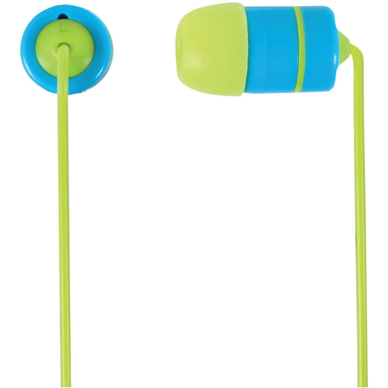 Koss Earbud Noise Isolating 3.5mm RUK20b Multiple Ear Cushion Sizes - Blue/Green