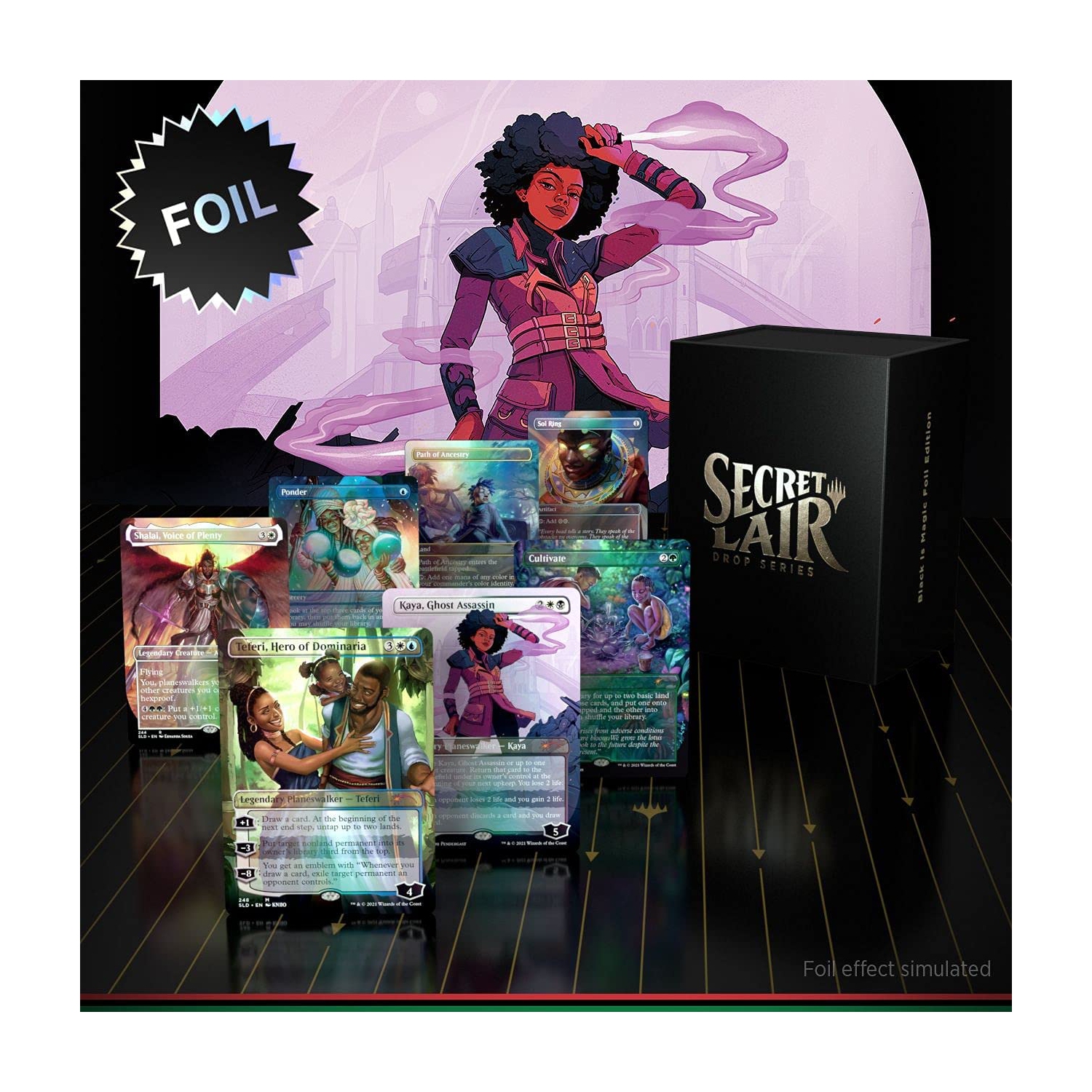 Magic: The Gathering Secret Lair - Premium Foil Edition - Black is Magic