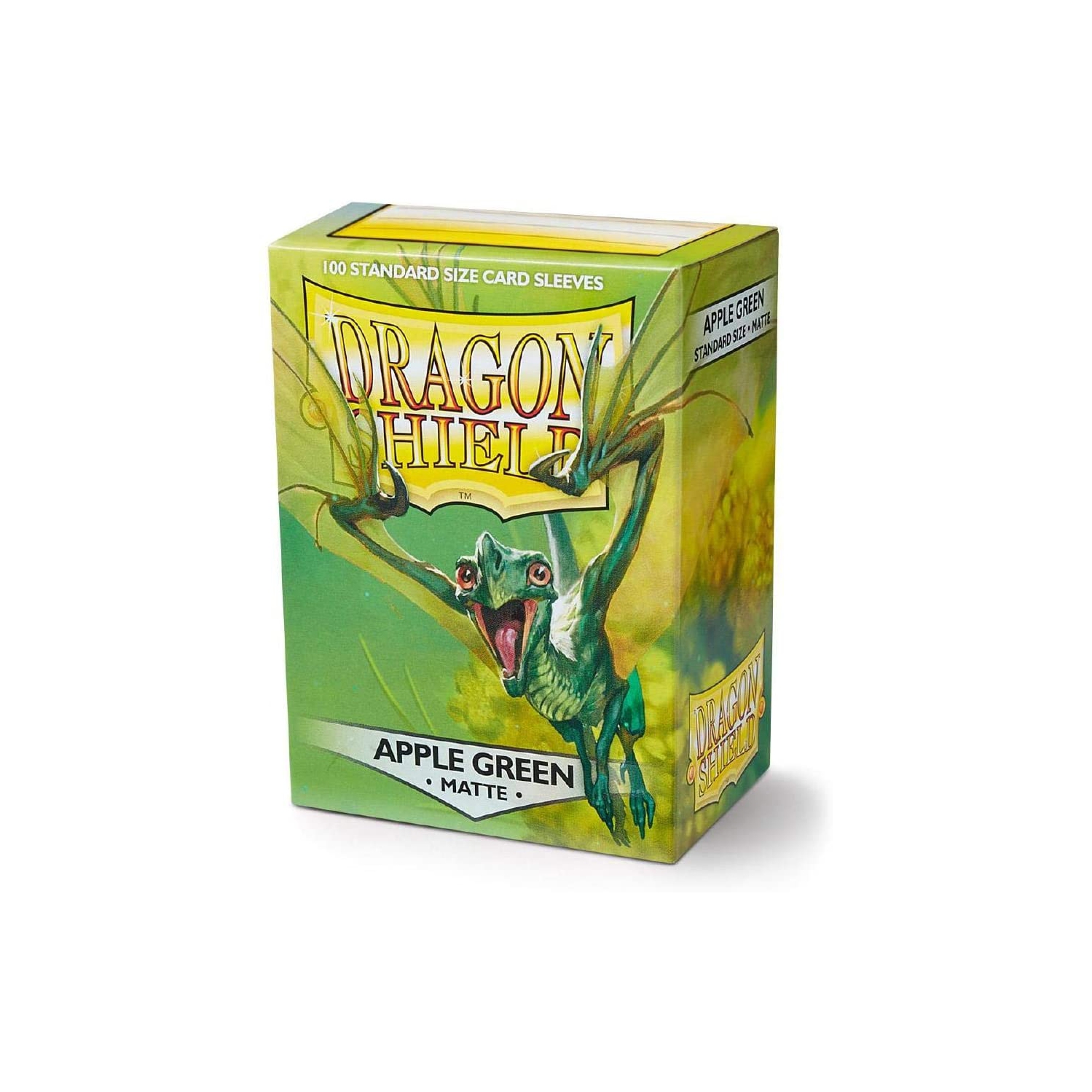 Paquet de 100 pochettes standard de Dragon Shield pour cartes - Vert pomme mat