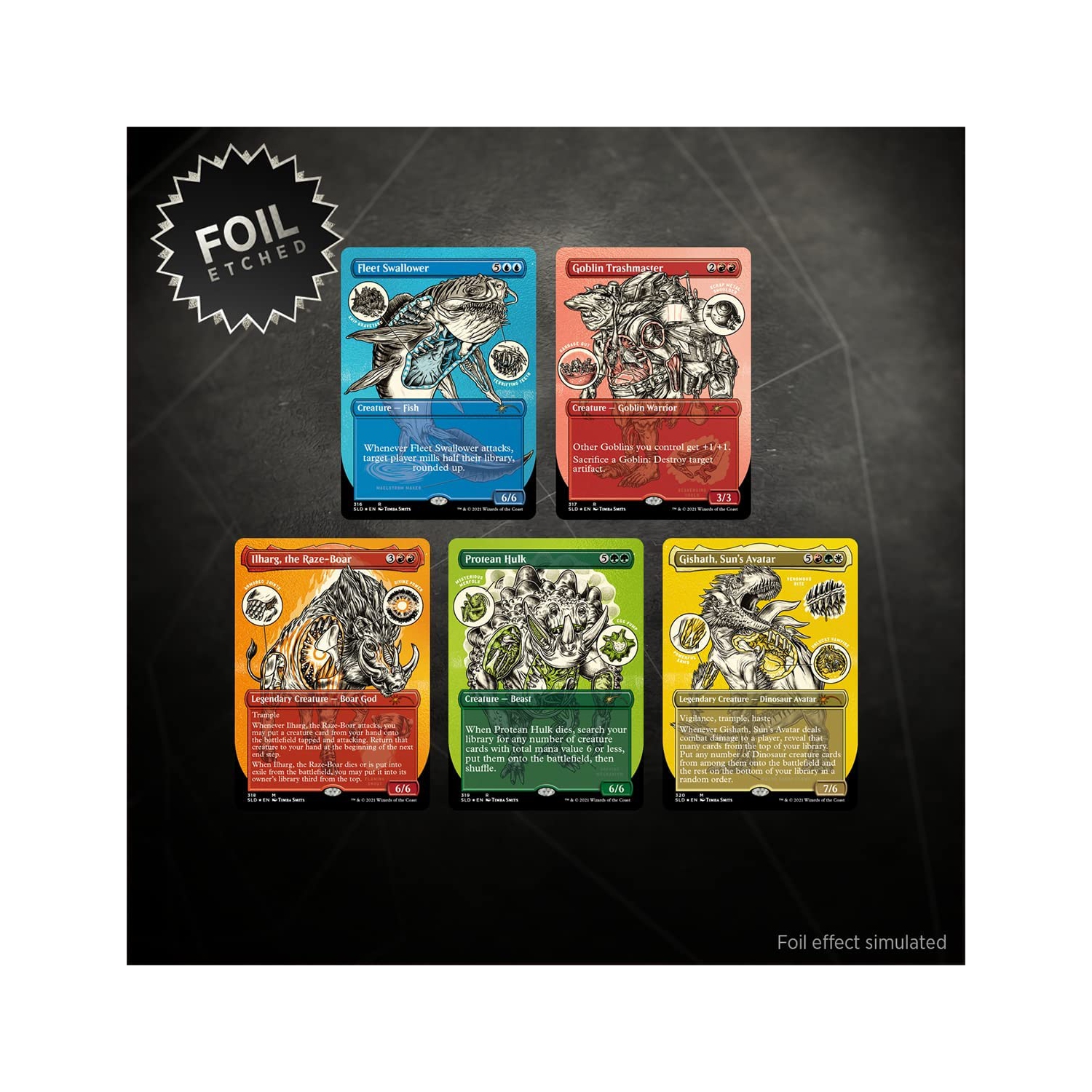 Magique : The Gathering Secret Lair - Etched Foil Edition - Monster Anatomy 101