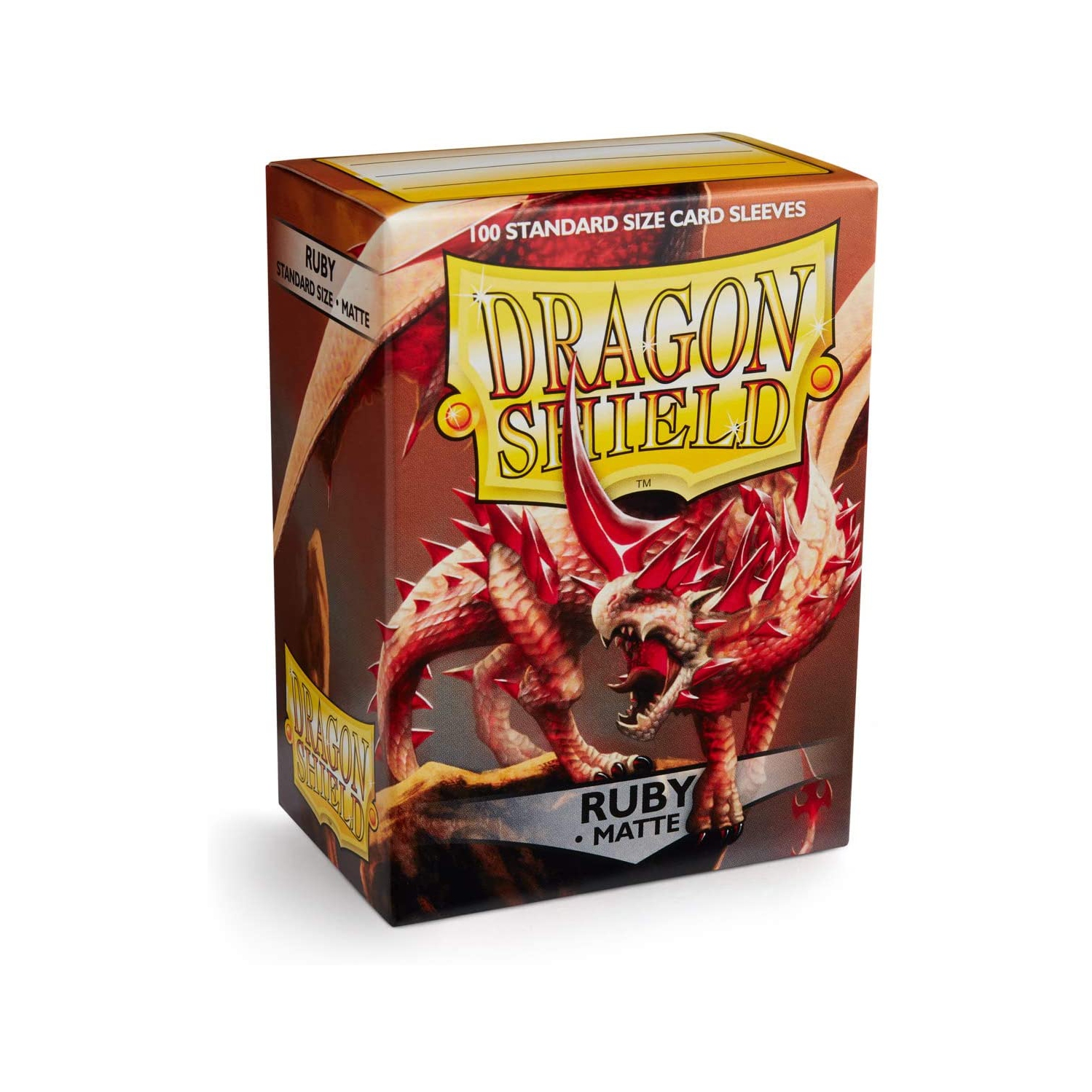 Dragon Shield 100ct Standard Card Sleeves - Matte Ruby Red