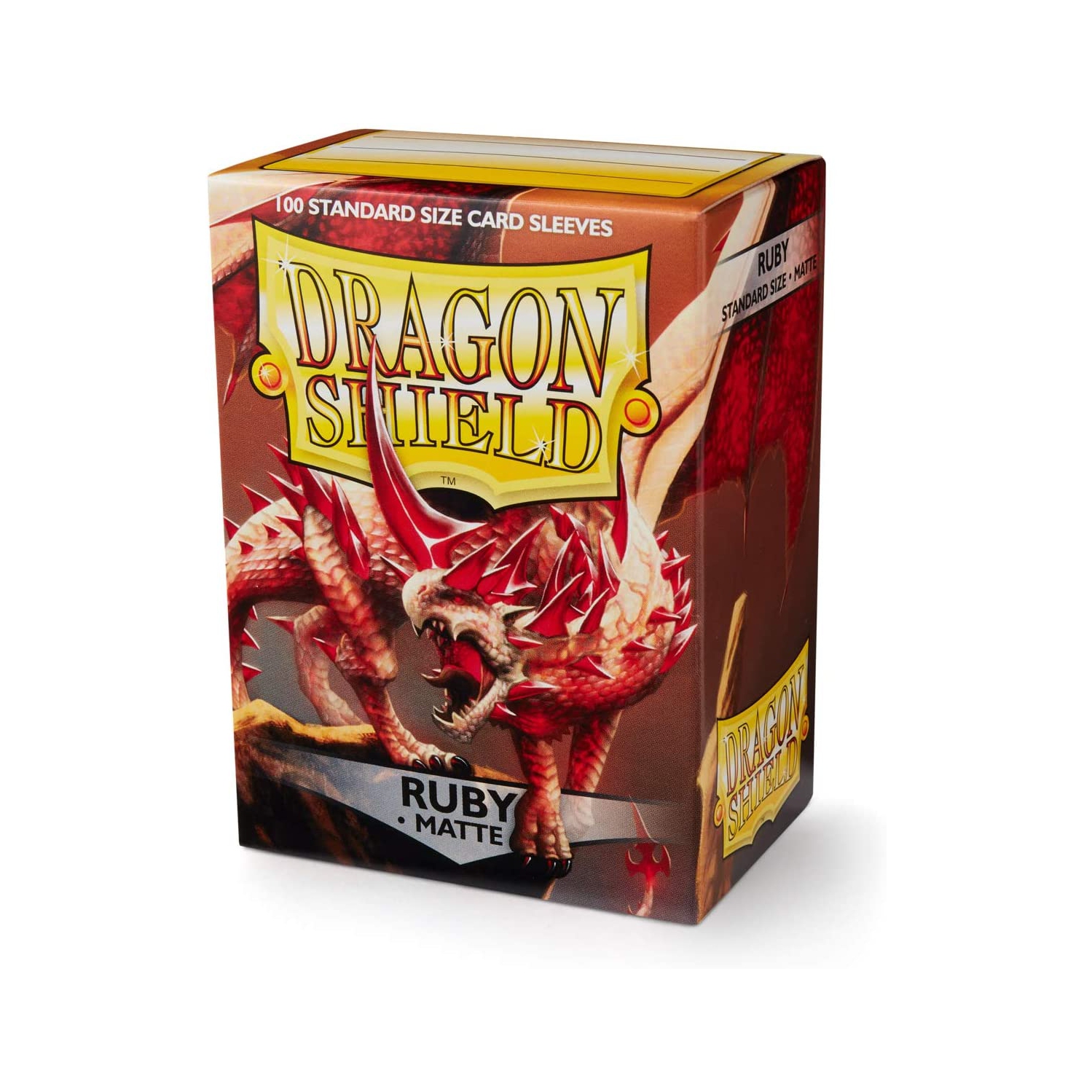 Dragon Shield 100ct Standard Card Sleeves - Matte Ruby Red