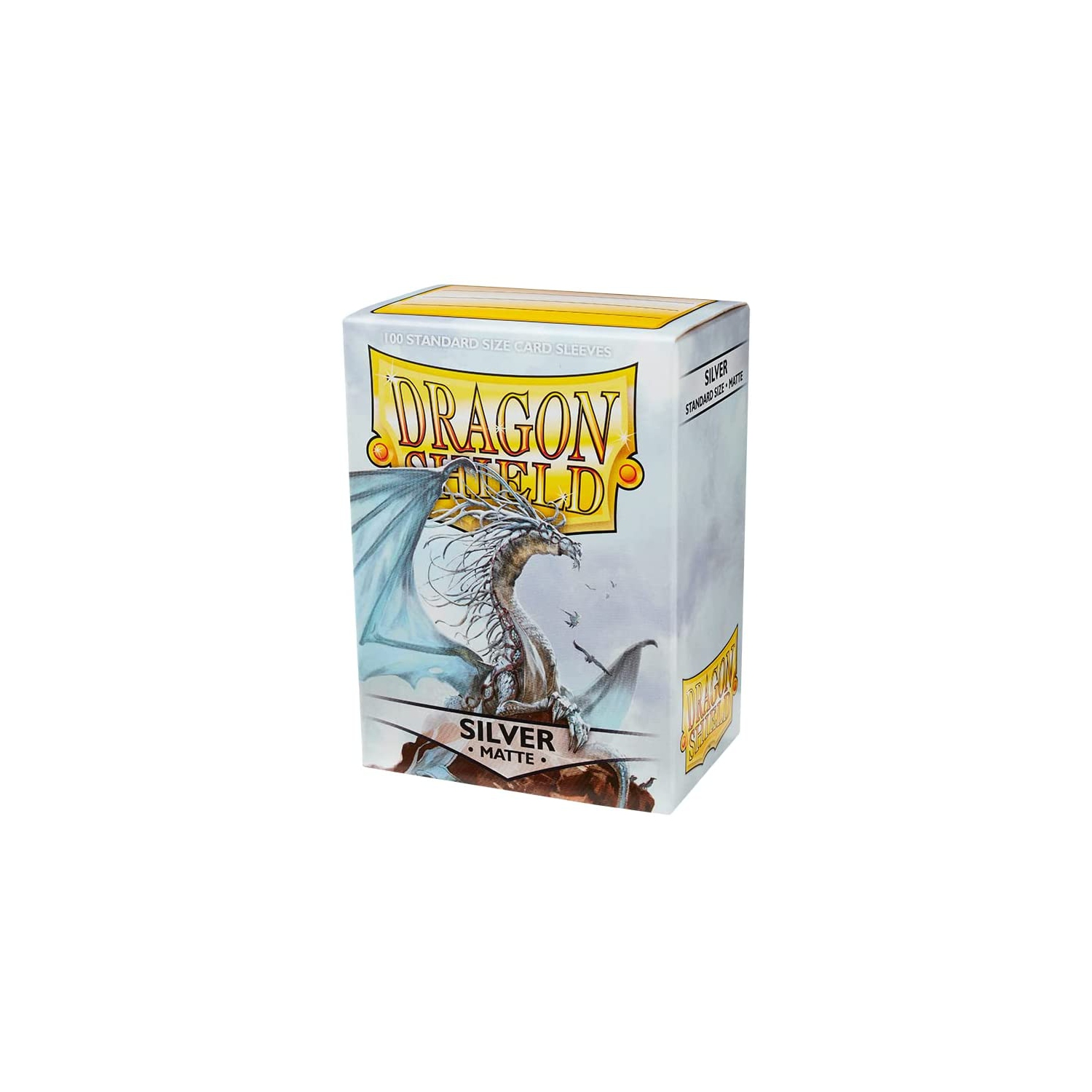 Dragon Shield 100ct Standard Card Sleeves - Matte Silver