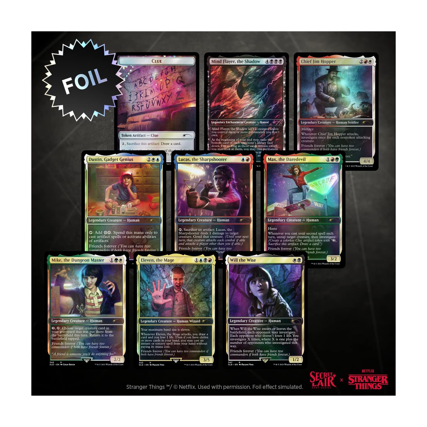 Magique : The Gathering Secret Lair - Premium Foil Edition - MTG x Stranger Things