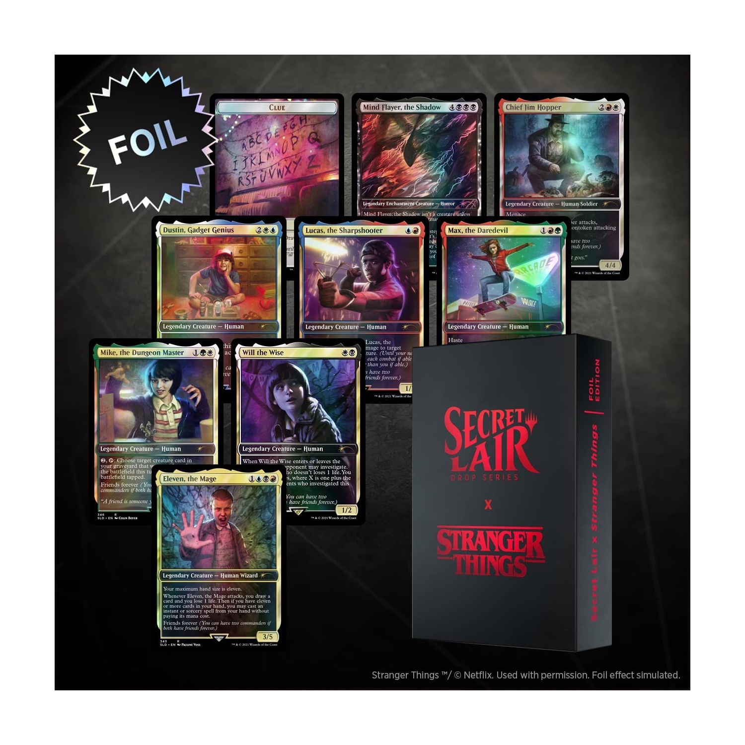 Magique : The Gathering Secret Lair - Premium Foil Edition - MTG x Stranger Things