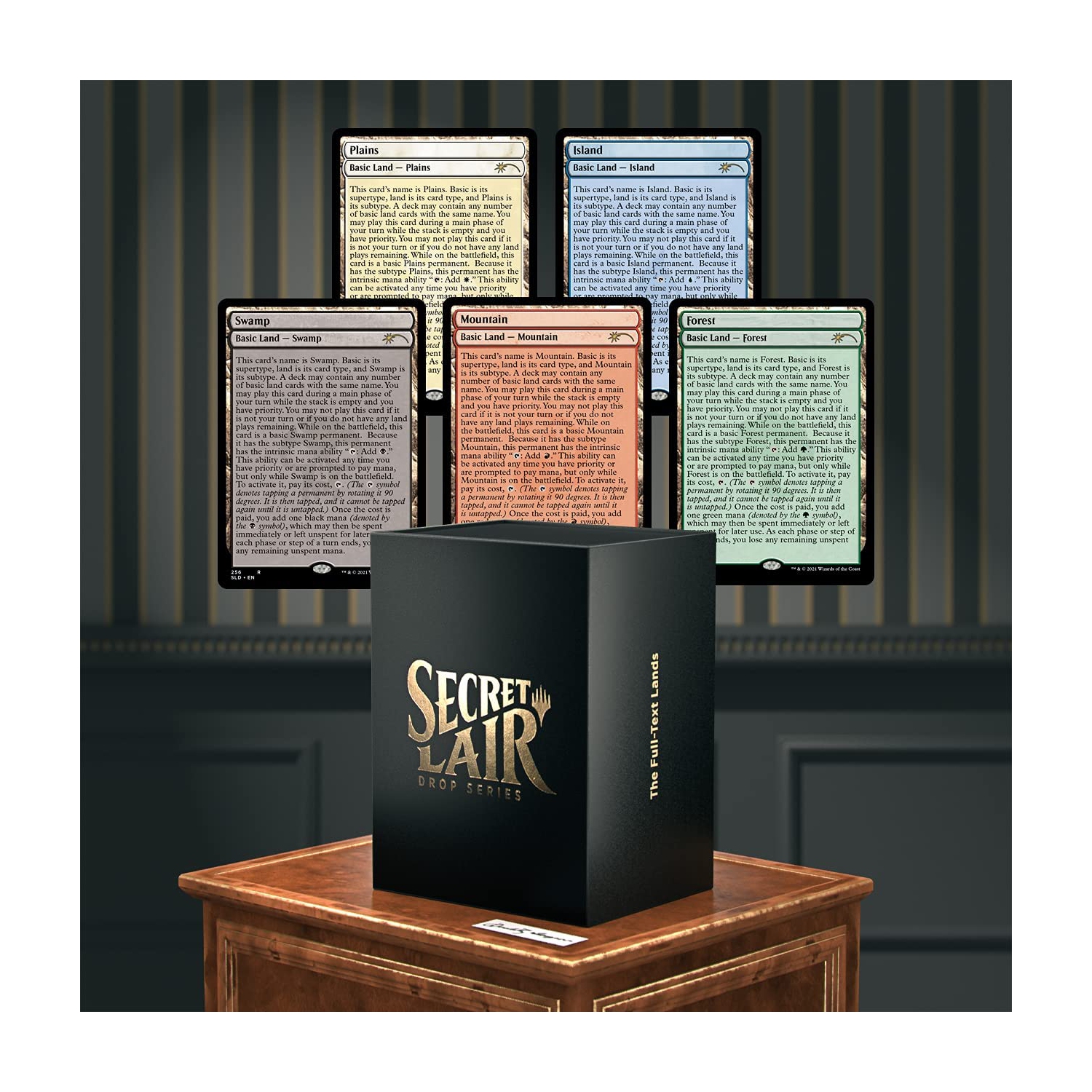 Magique : The Gathering Secret Lair - Édition non métallique - Full Text Lands