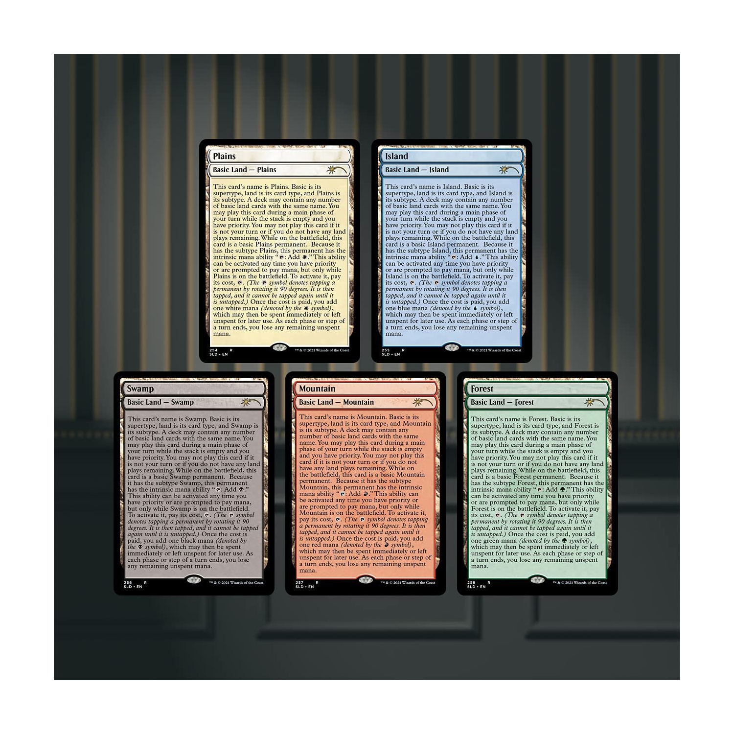 Magique : The Gathering Secret Lair - Édition non métallique - Full Text Lands