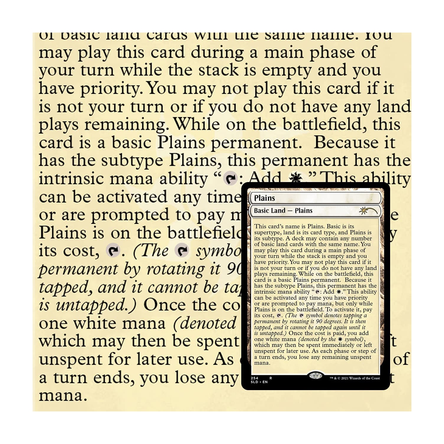 Magique : The Gathering Secret Lair - Édition non métallique - Full Text Lands